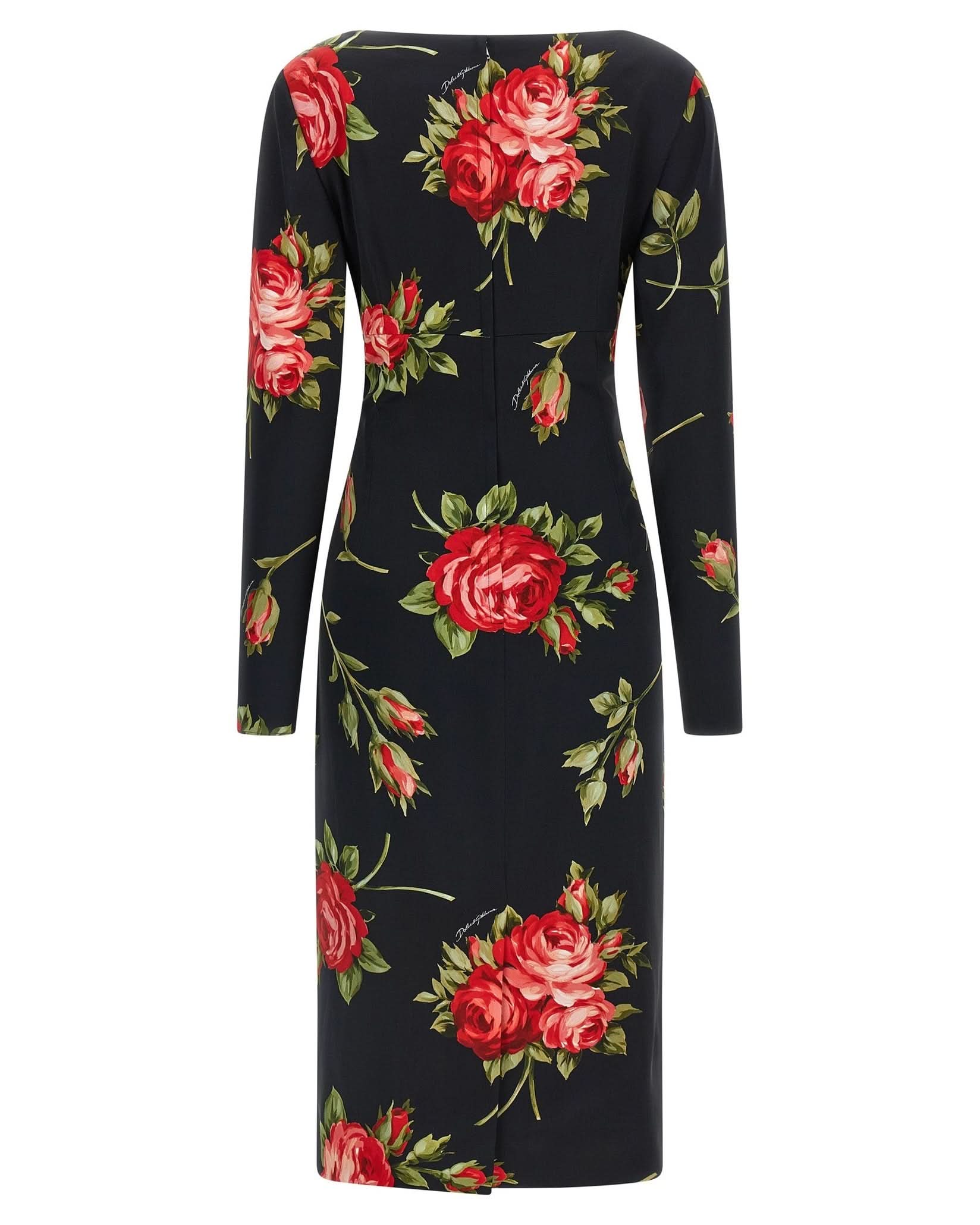 Dolce & Gabbana Bouquet Rose Dress Glam Steals