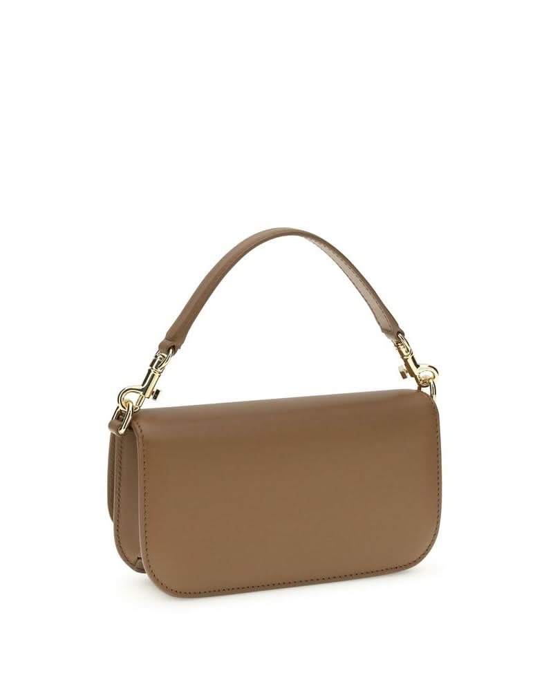 Dolce & Gabbana Brown Calf Leather Bos Taurus Shoulder Bag
