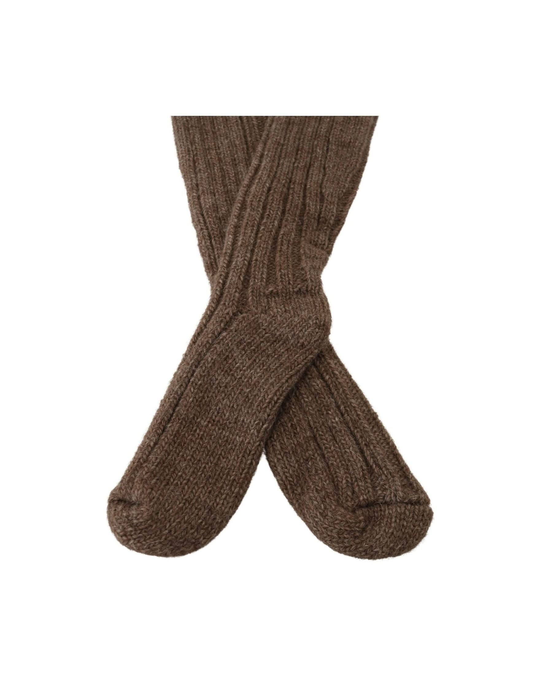Dolce & Gabbana Brown Chic Wool Blend Over-Calf Socks Socks