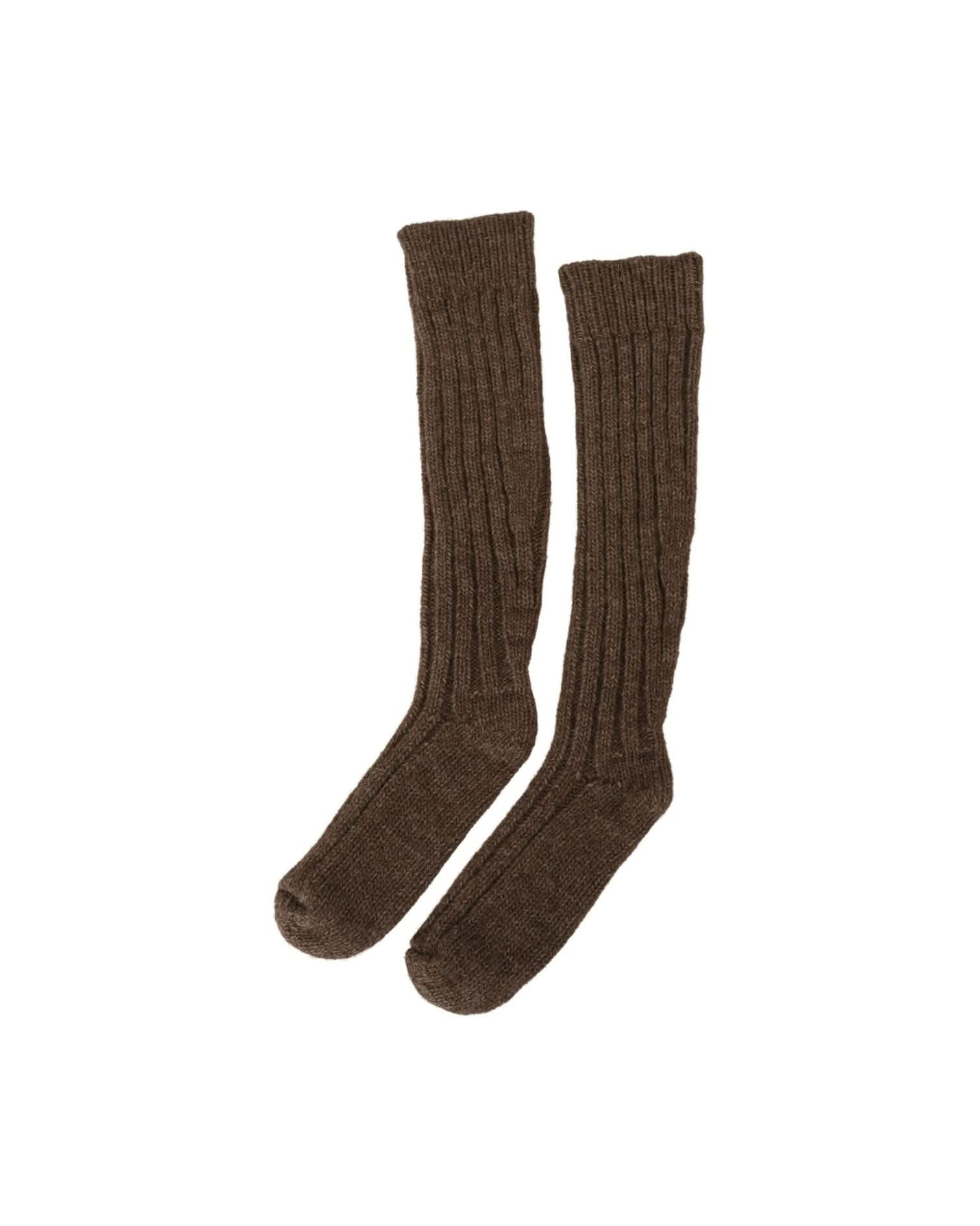 Dolce & Gabbana Brown Chic Wool Blend Over-Calf Socks Socks
