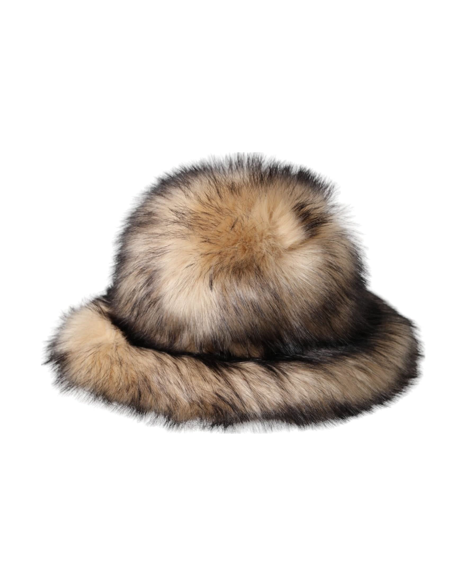 Dolce & Gabbana Brown Faux Fur Modacrylic Fedora Hat