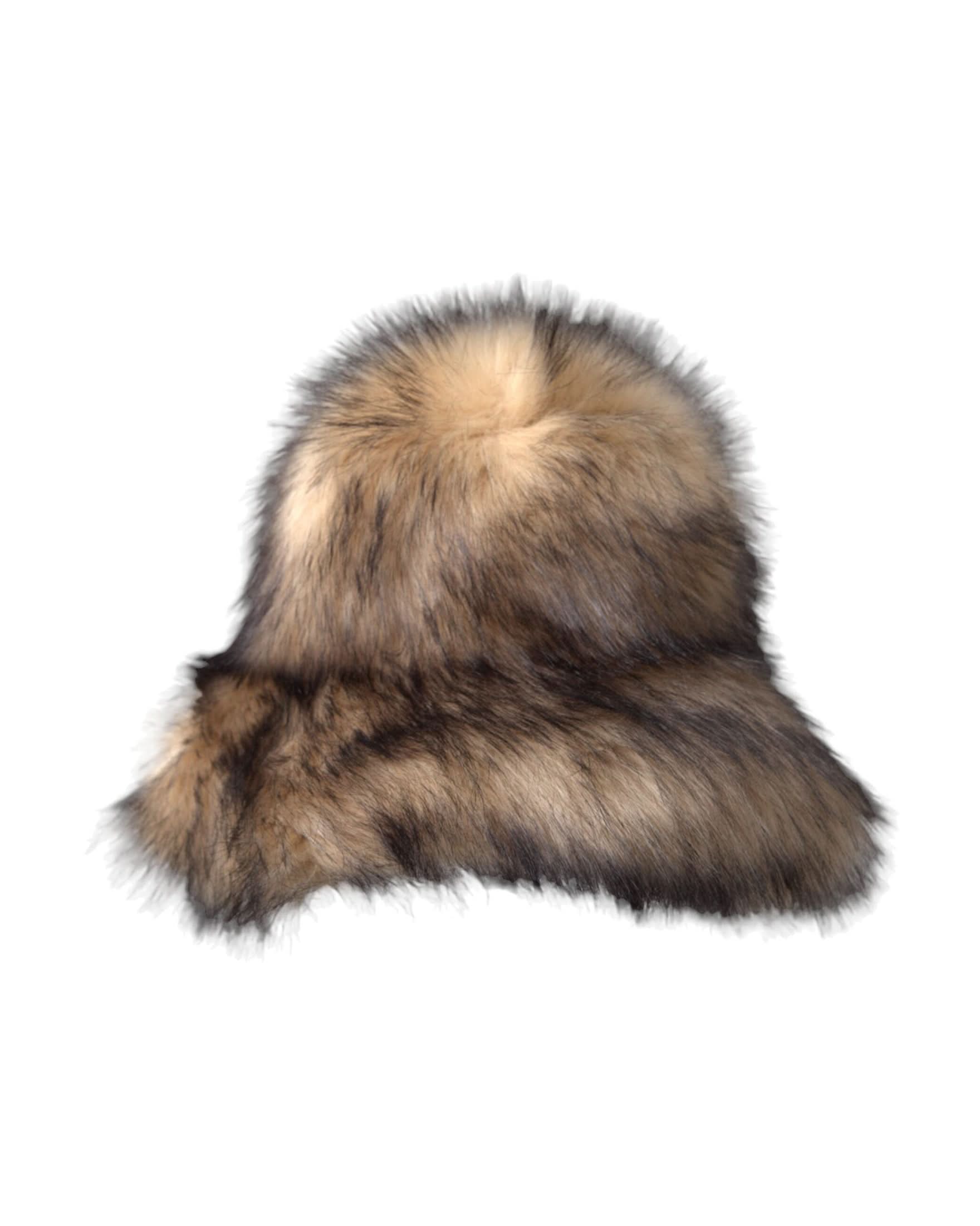 Dolce & Gabbana Brown Faux Fur Modacrylic Fedora Hat