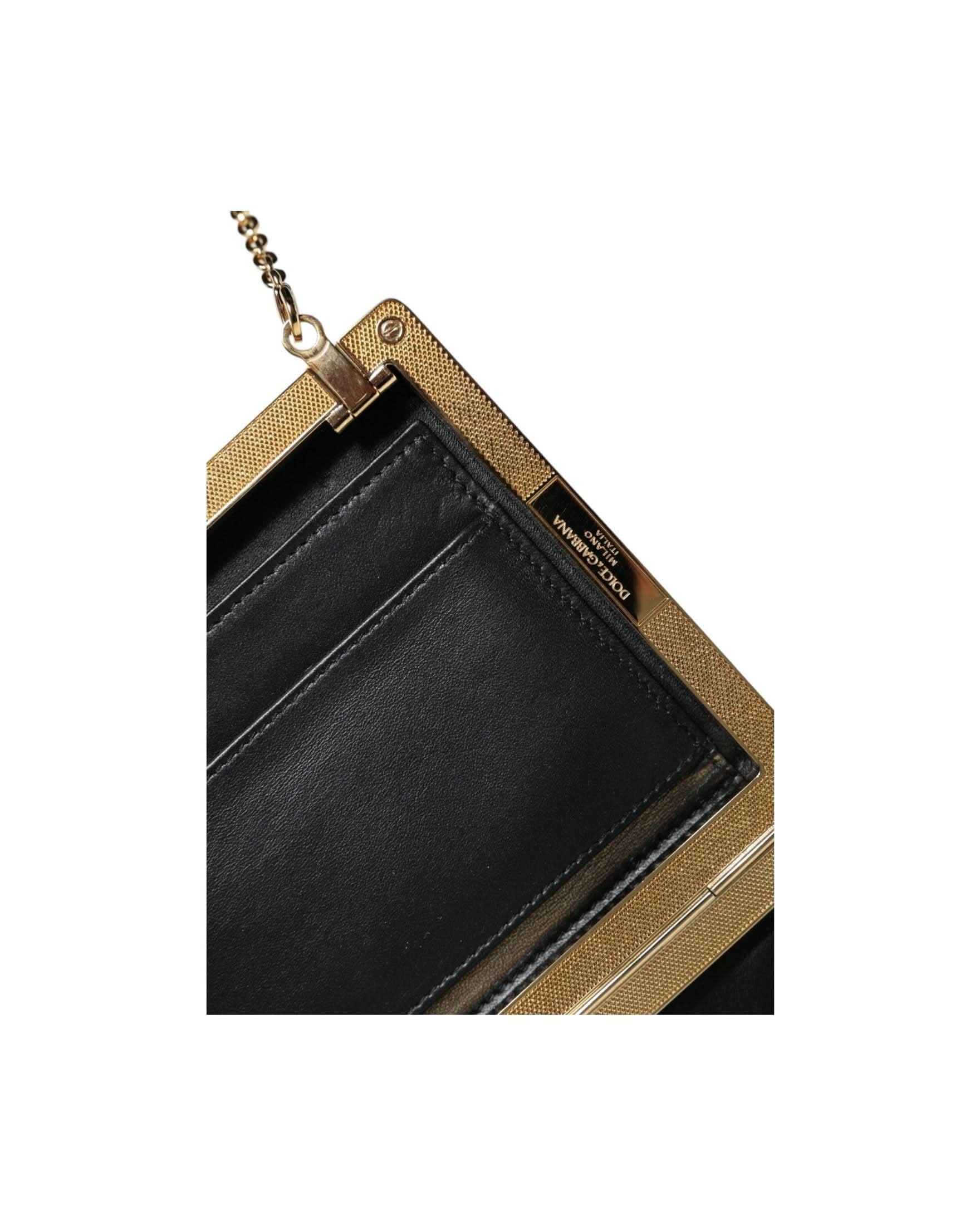 Dolce & Gabbana Brown Leather Clutch Clutch Bags