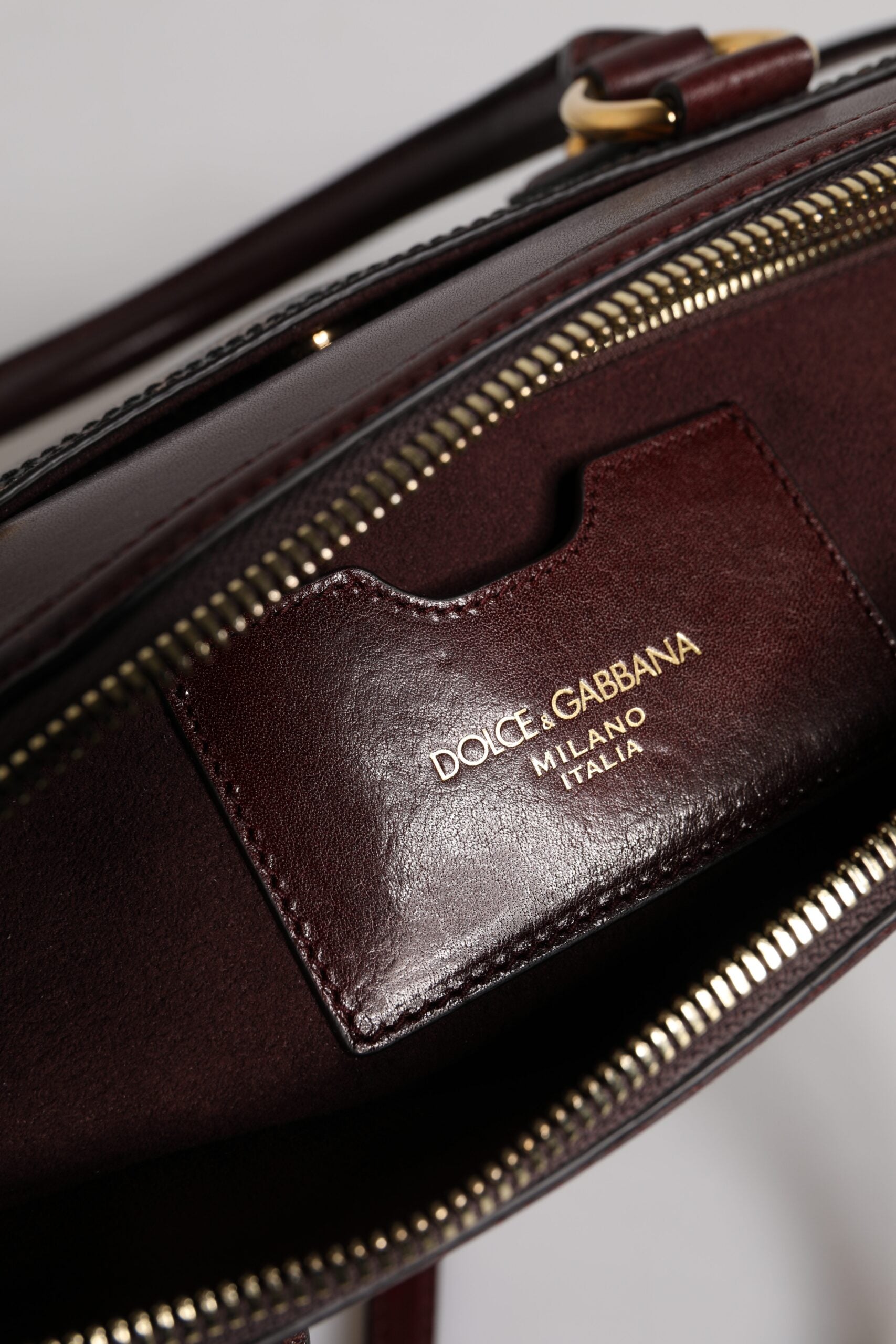 Dolce & Gabbana Brown Leather Leopard Shoulder Strap Duffle Bag Glam Steals