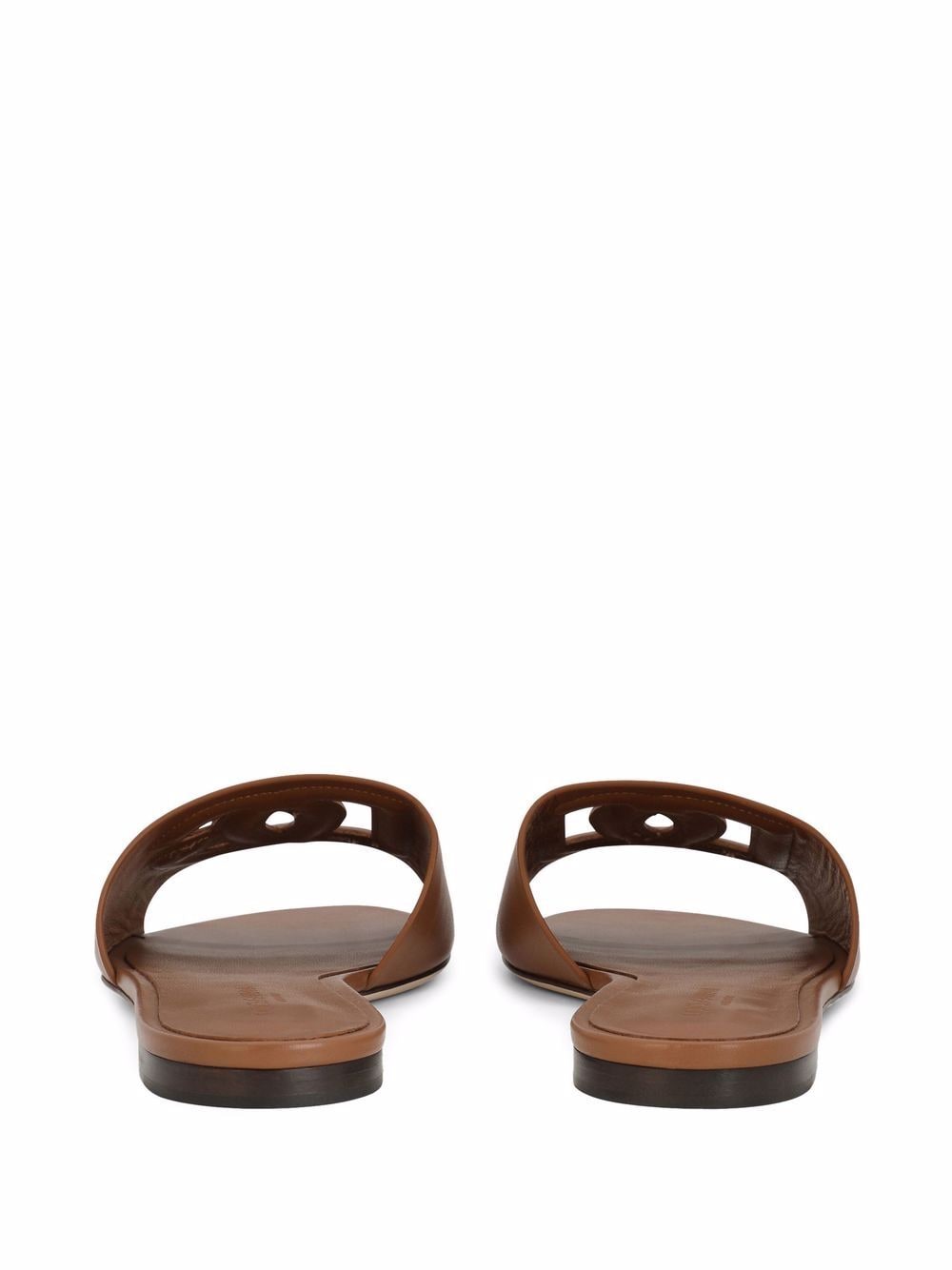 Dolce & Gabbana Brown Leather Sandals Glam Steals
