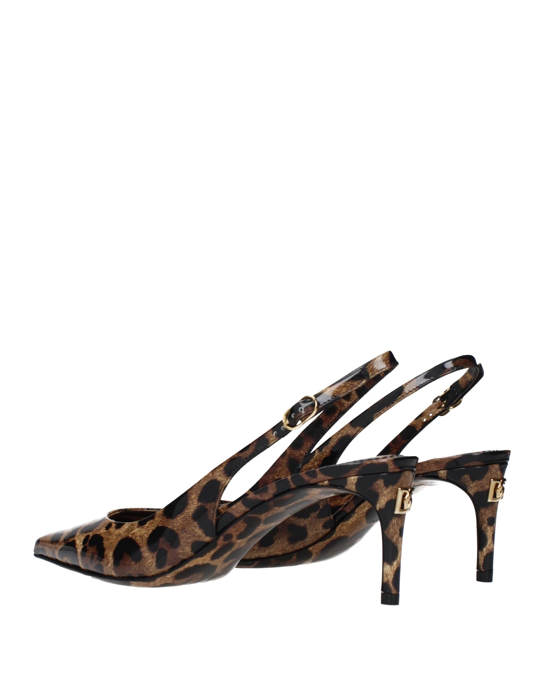 Dolce & Gabbana Brown Leather Stiletto Heel Glam Steals