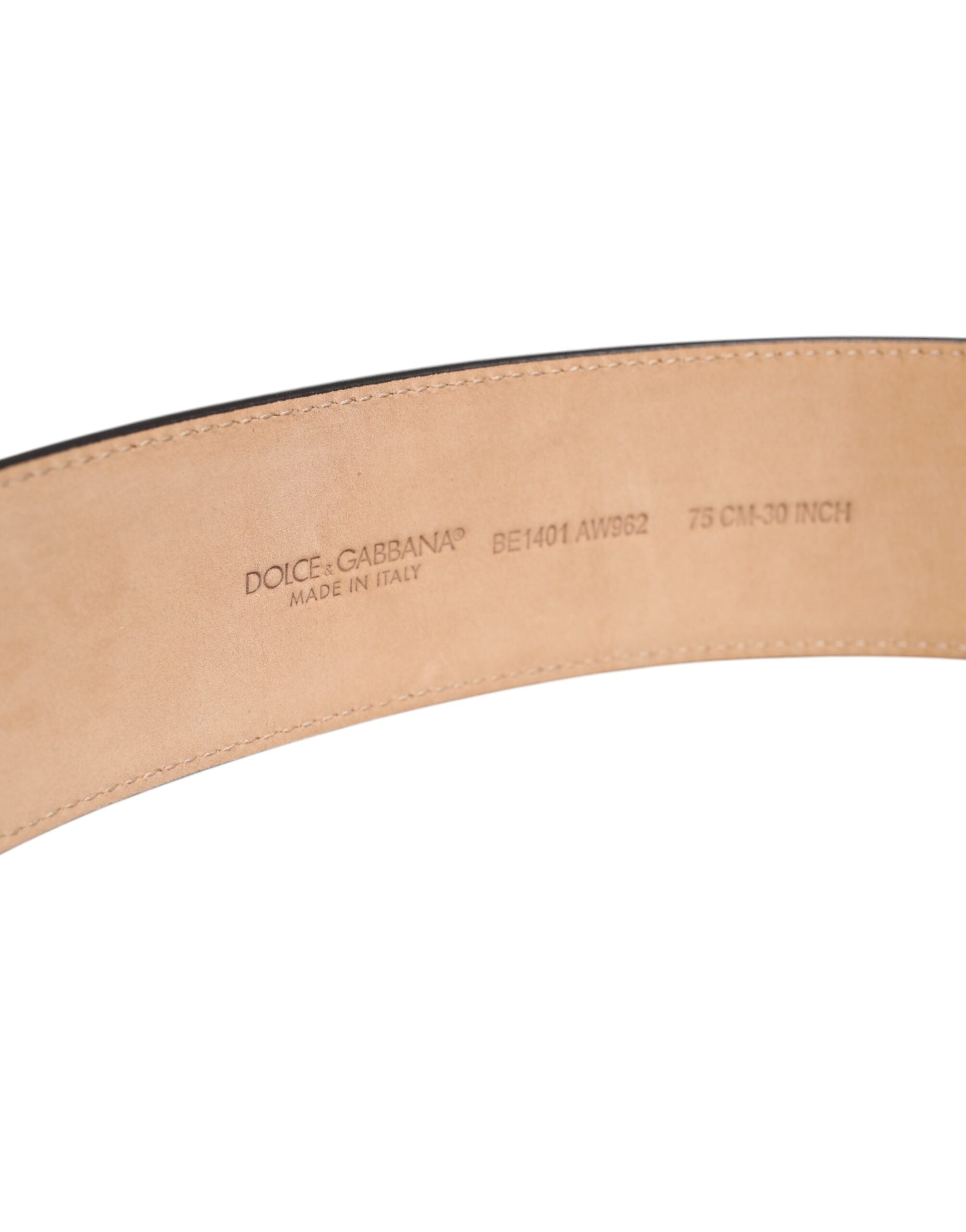 Dolce & Gabbana Brown Leather Waist Gold Metal Buckle Belt Glam Steals