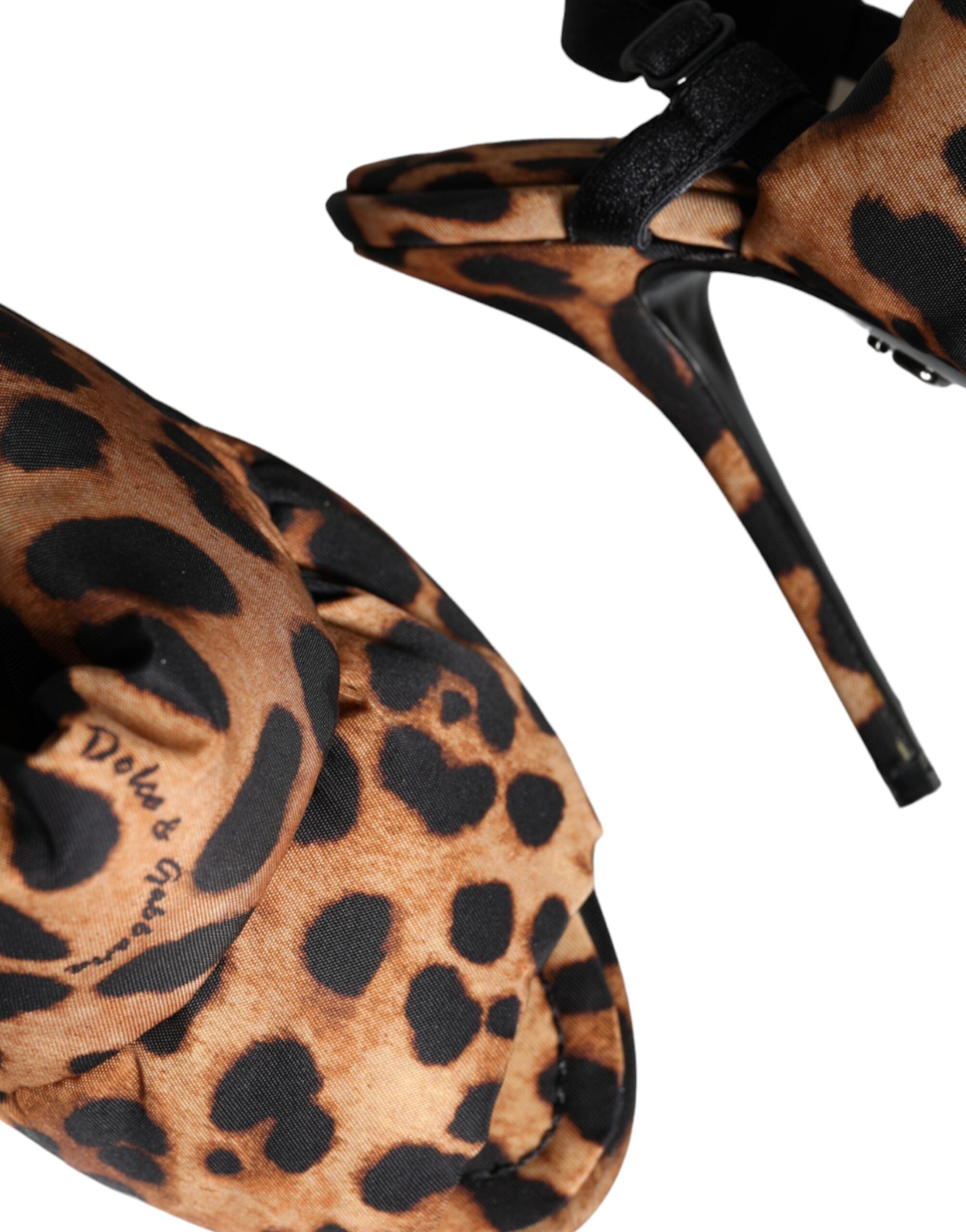 Dolce & Gabbana Brown Leopard Keira Slingback Sandals Shoes Glam Steals