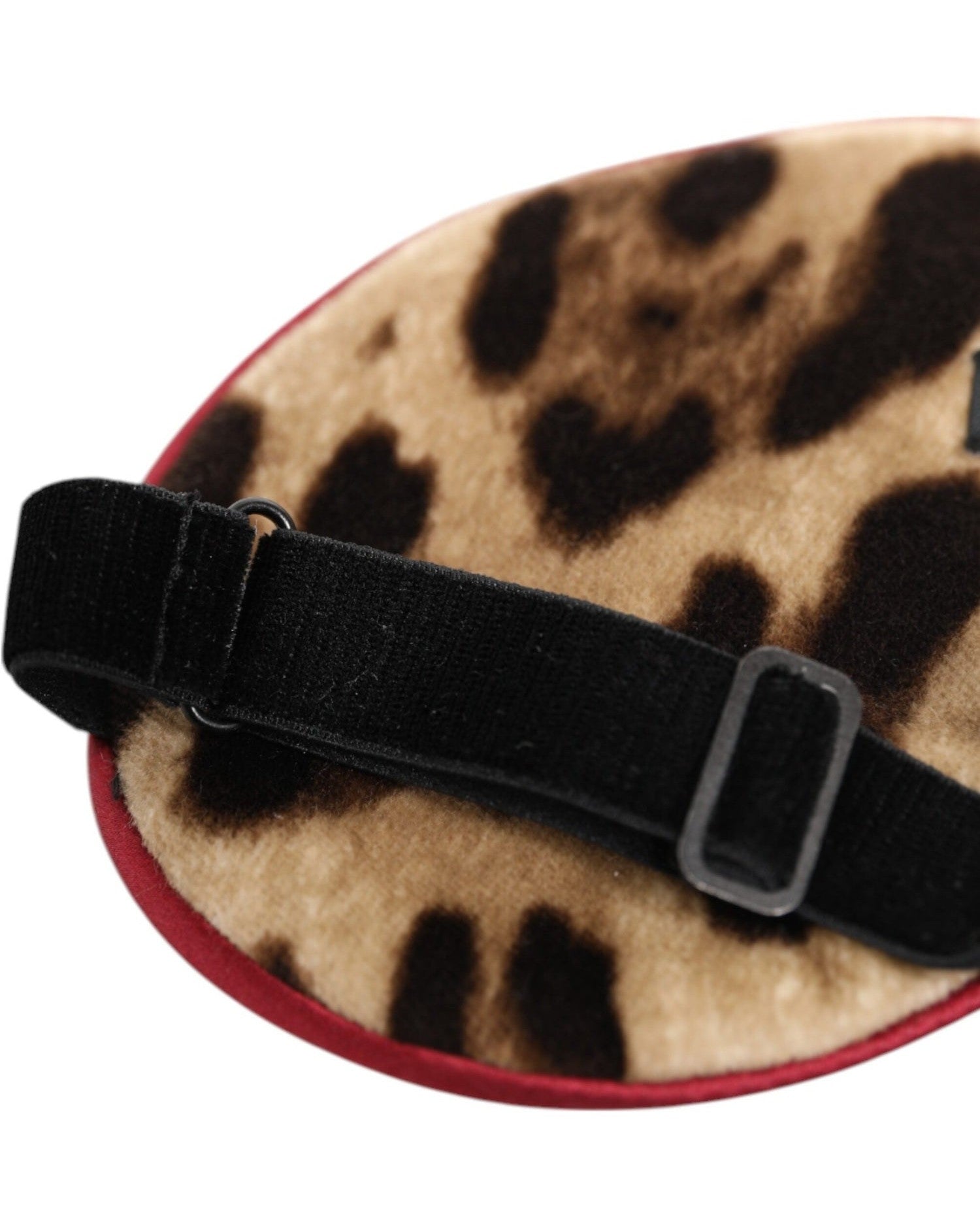 Dolce & Gabbana Brown Silk Leopard Print Women Accessory Sleep Eye Mask Glam Steals