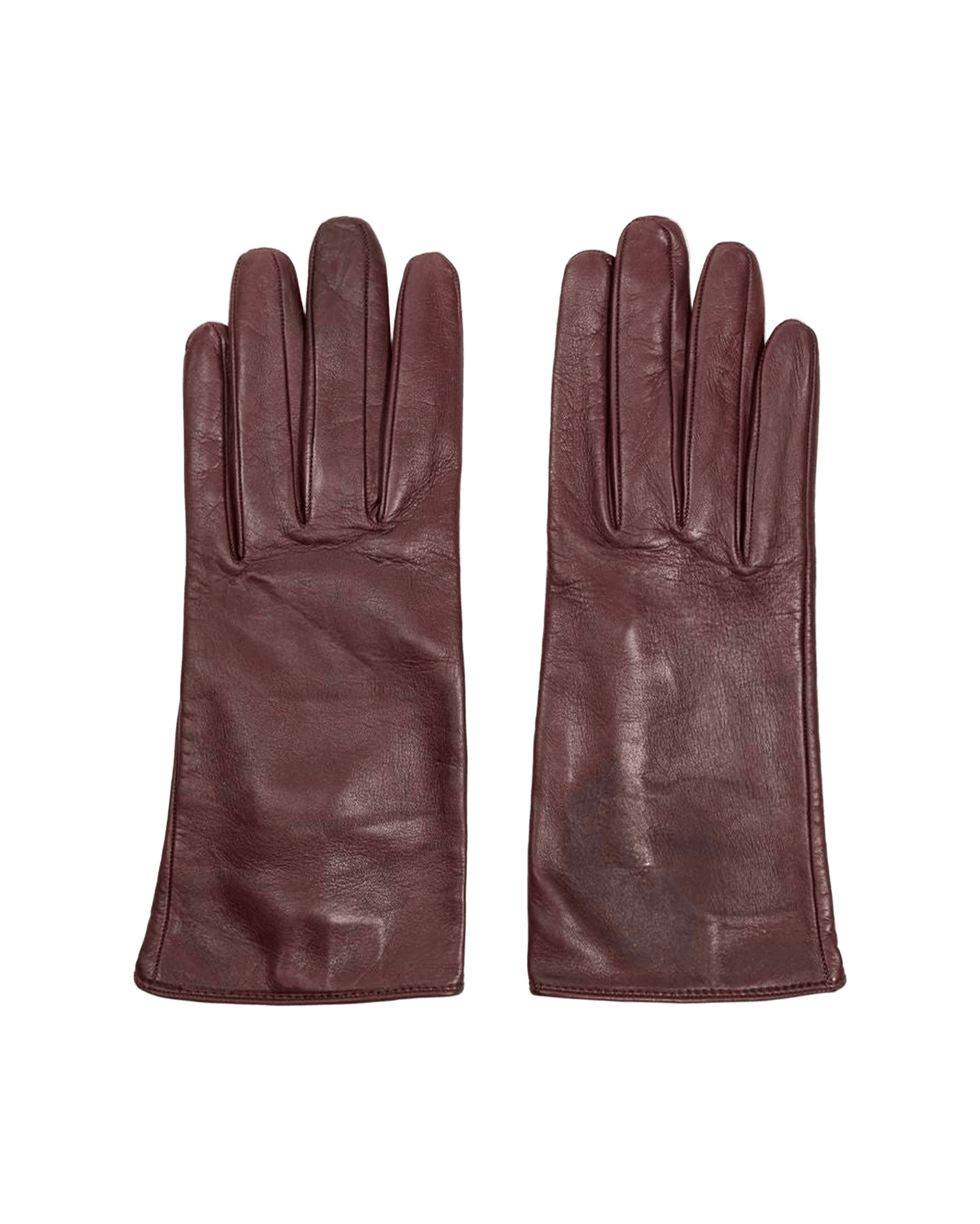 Dolce & Gabbana Burgundy Leather Glove Glam Steals