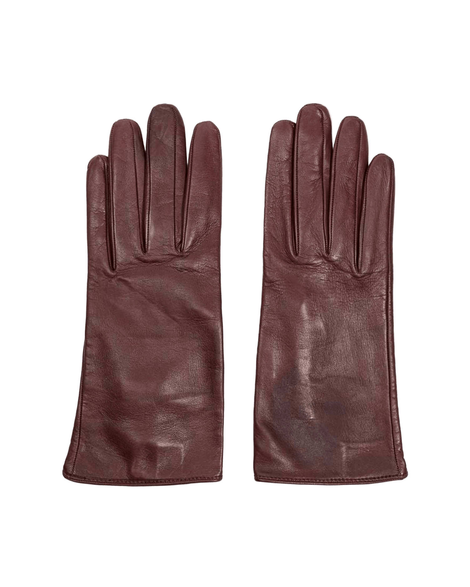 Dolce & Gabbana Burgundy Leather Glove Glam Steals