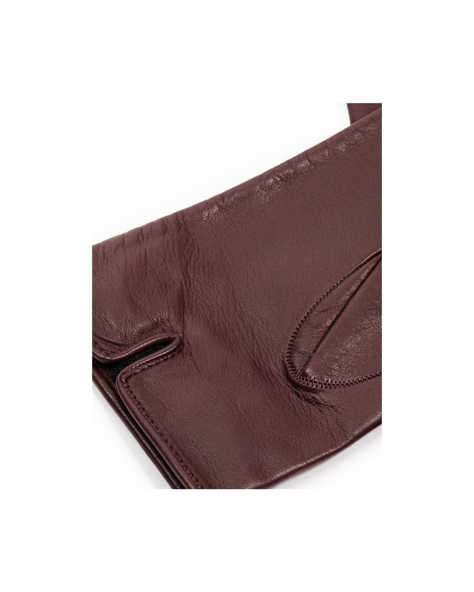 Dolce & Gabbana Burgundy Leather Glove Glam Steals