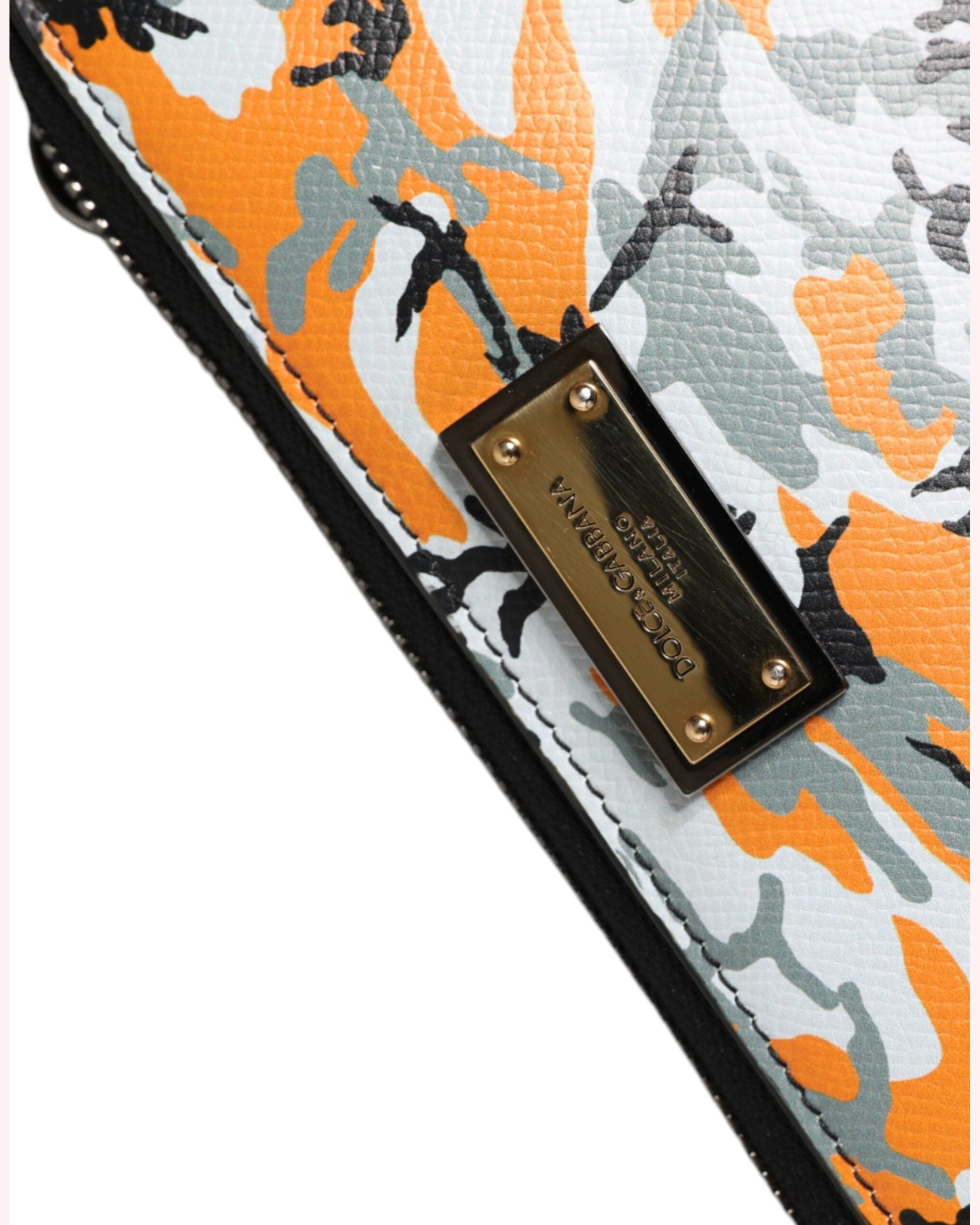 Dolce & Gabbana Camouflage Leather Purse Cross Body Multicolor Bag Glam Steals