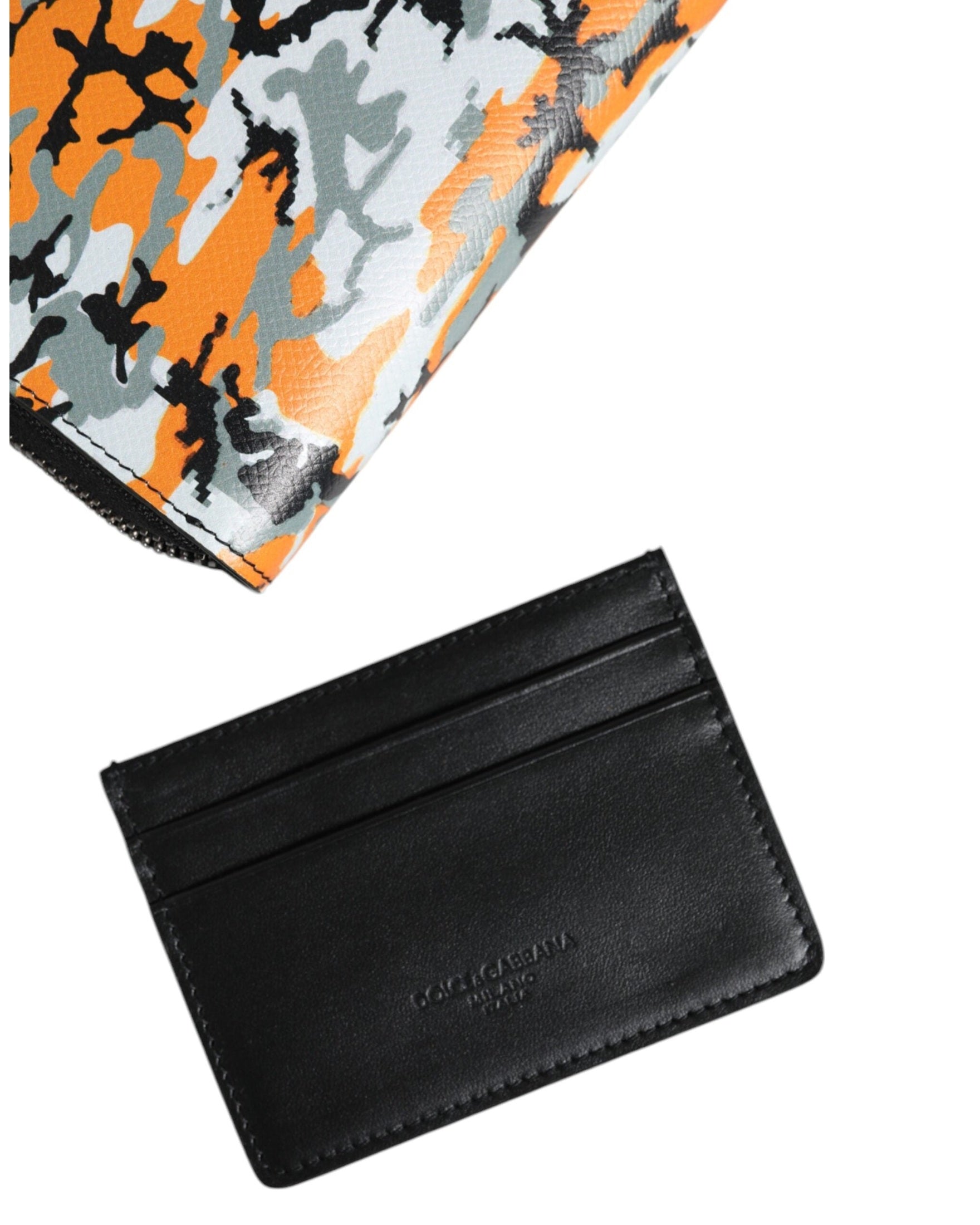 Dolce & Gabbana Camouflage Leather Purse Cross Body Multicolor Bag Glam Steals
