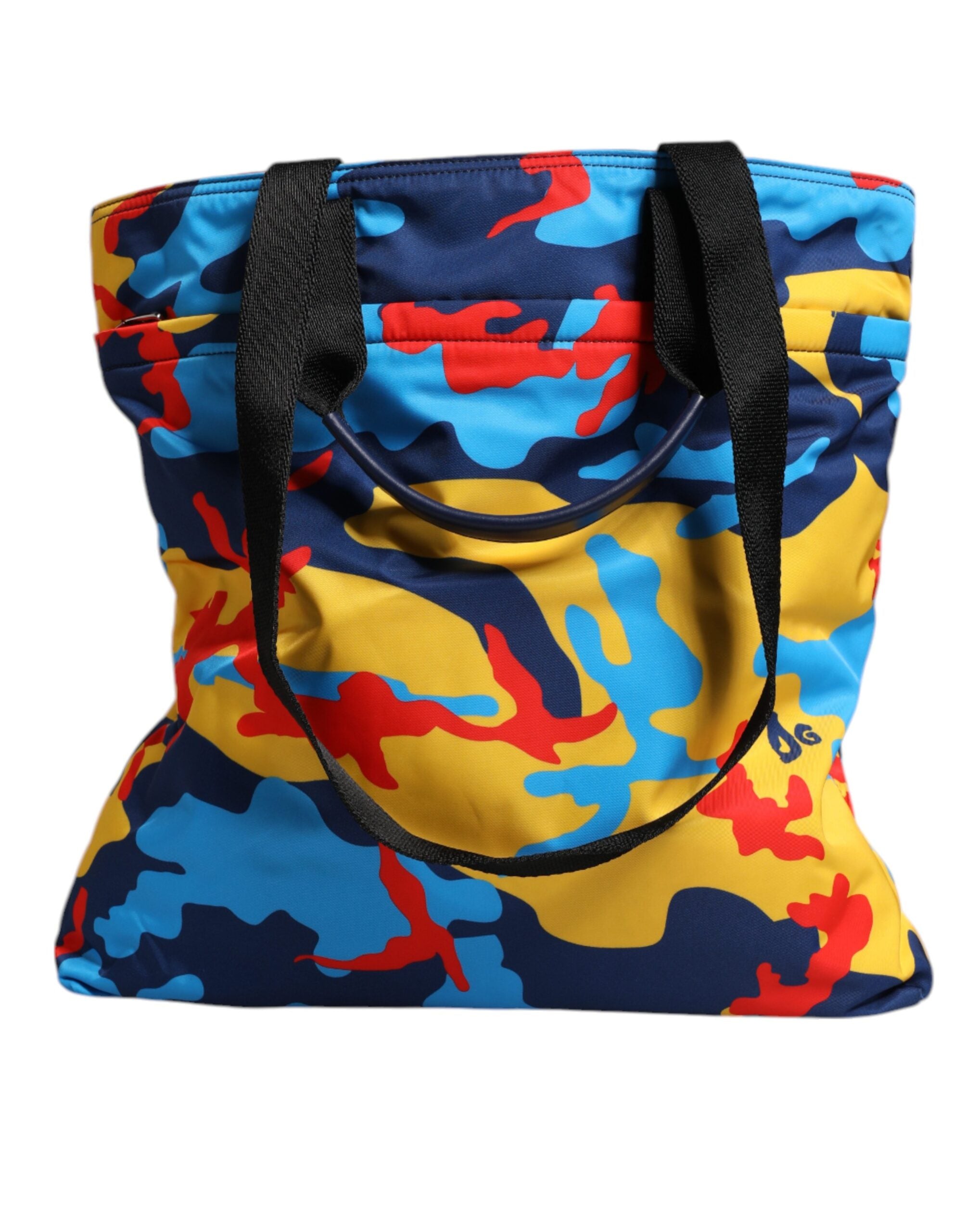 Dolce & Gabbana Camouflage Nylon Shopping Tote Multicolor Bag Glam Steals