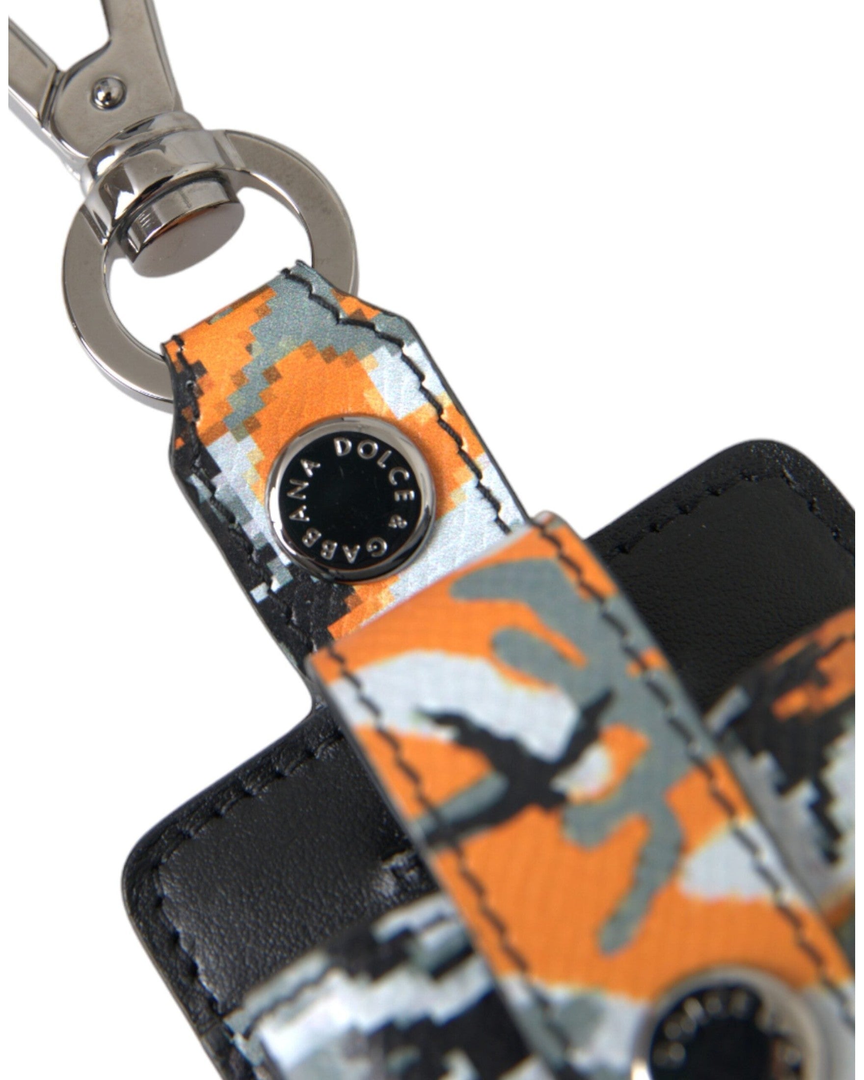 Dolce & Gabbana Camouflage Print Leather Metal Airpods Multicolor Case Glam Steals