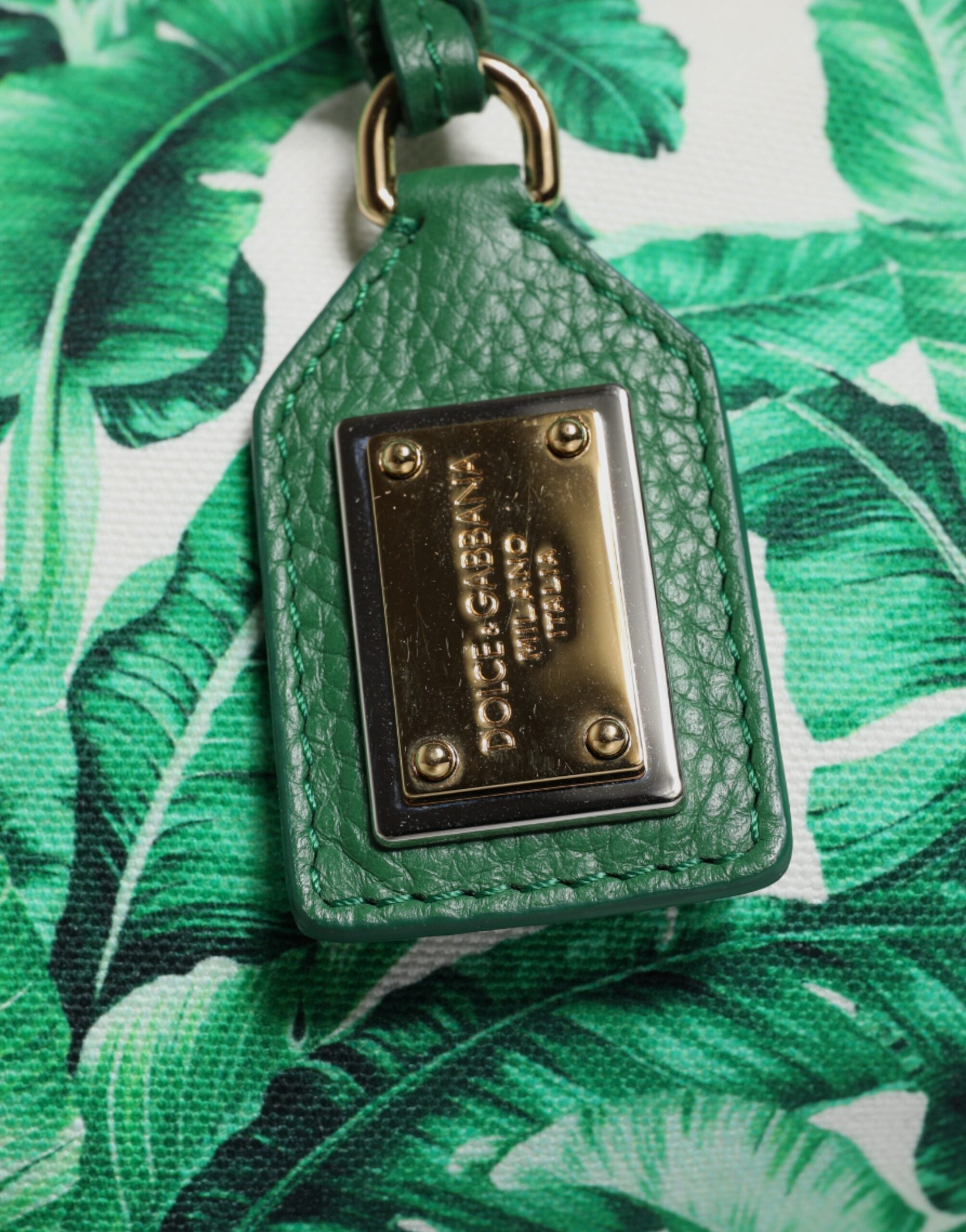 Dolce & Gabbana Canvas Botanical Garden Women Tote Green Bag Glam Steals