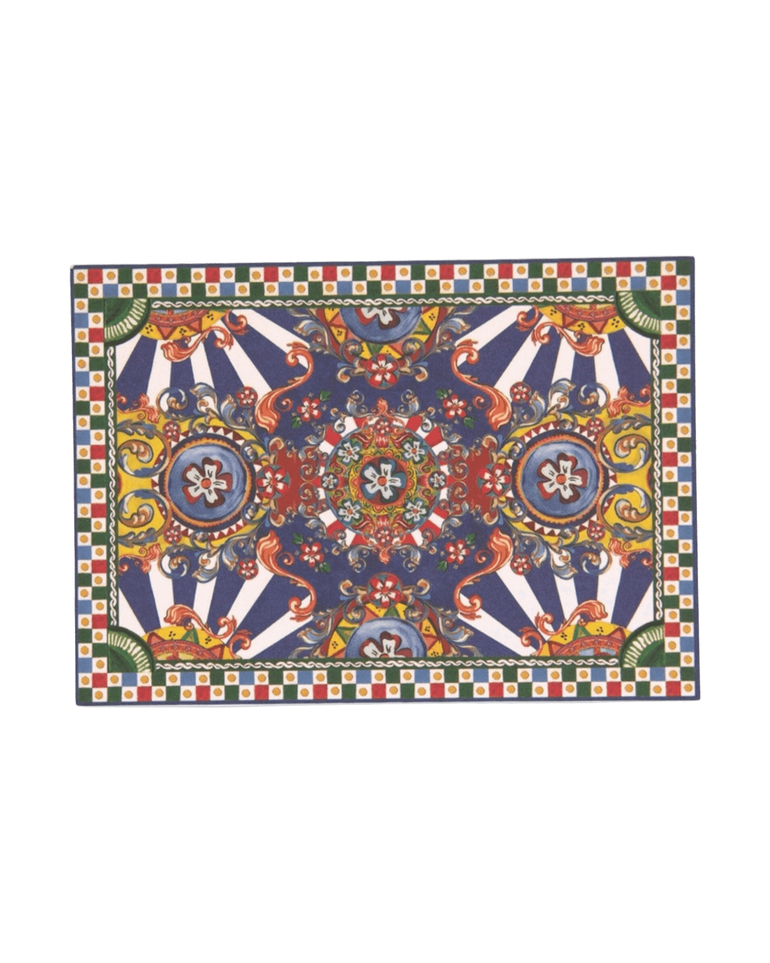 Dolce & Multicolor Gabbana Carretto Siciliano Envelope Post Card Holder Glam Steals