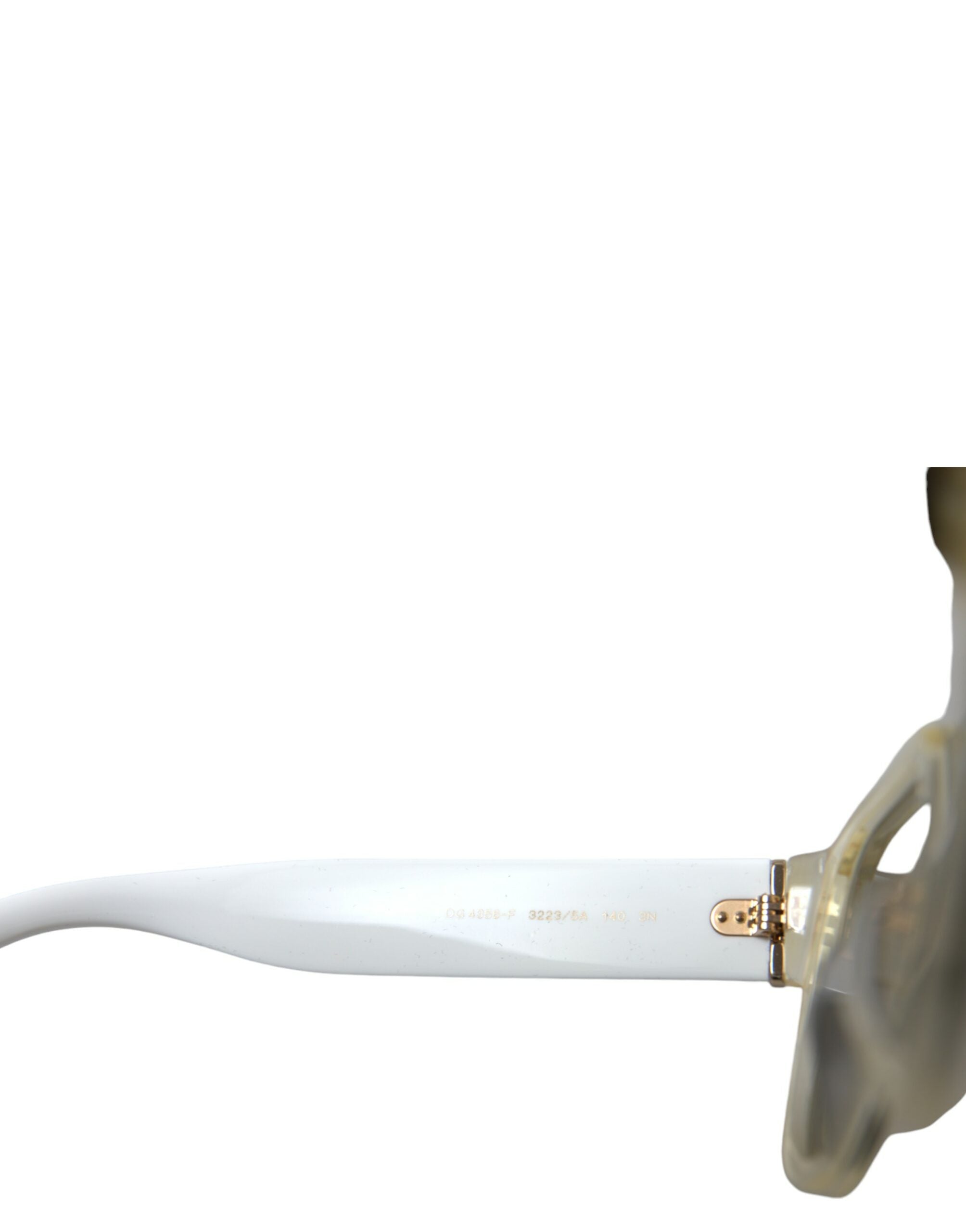 Dolce & Gabbana Chic Acetate Designer White Sunglasses Glam Steals