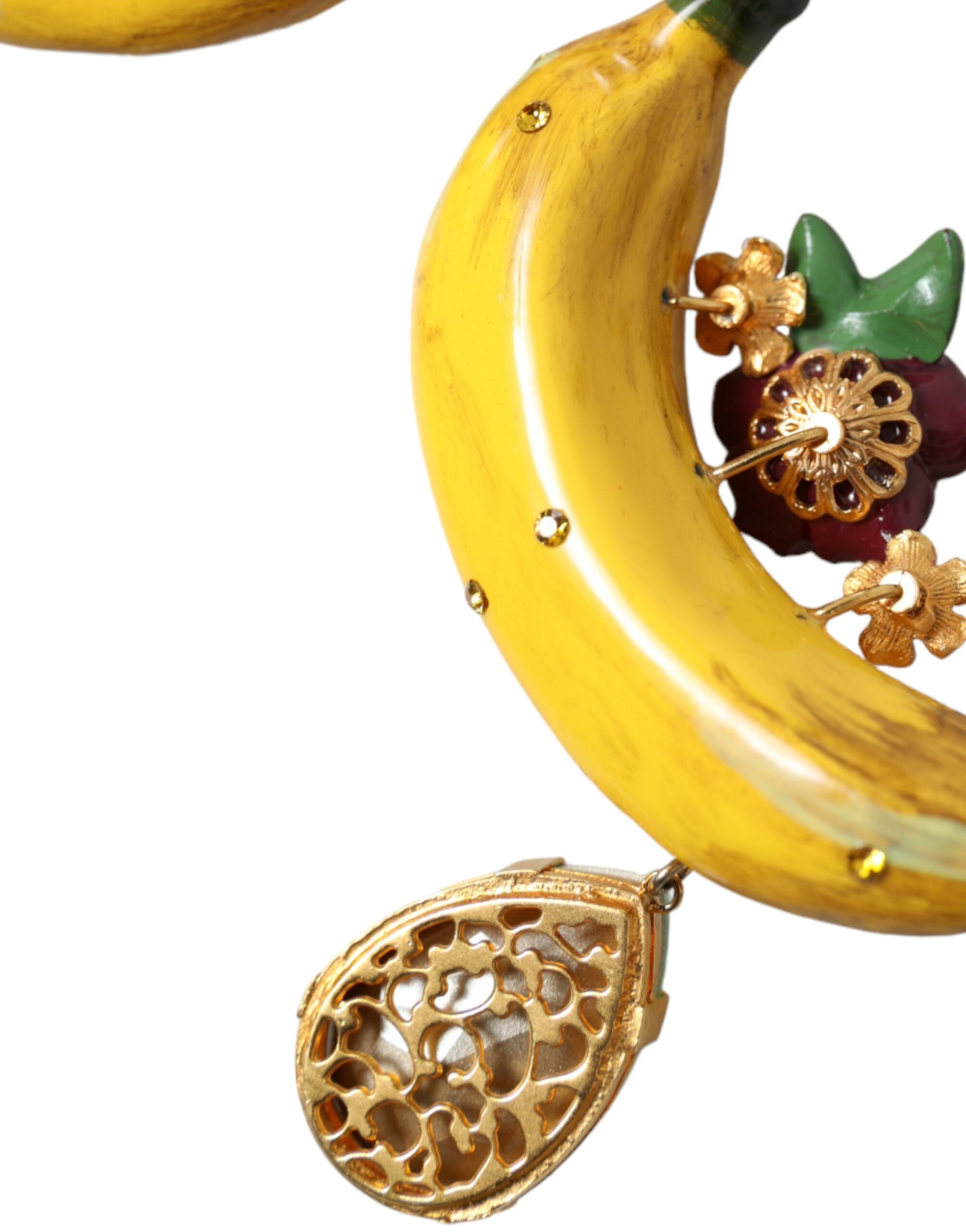 Dolce & Gabbana Chic Clip-On Banana Dangle Earrings Glam Steals