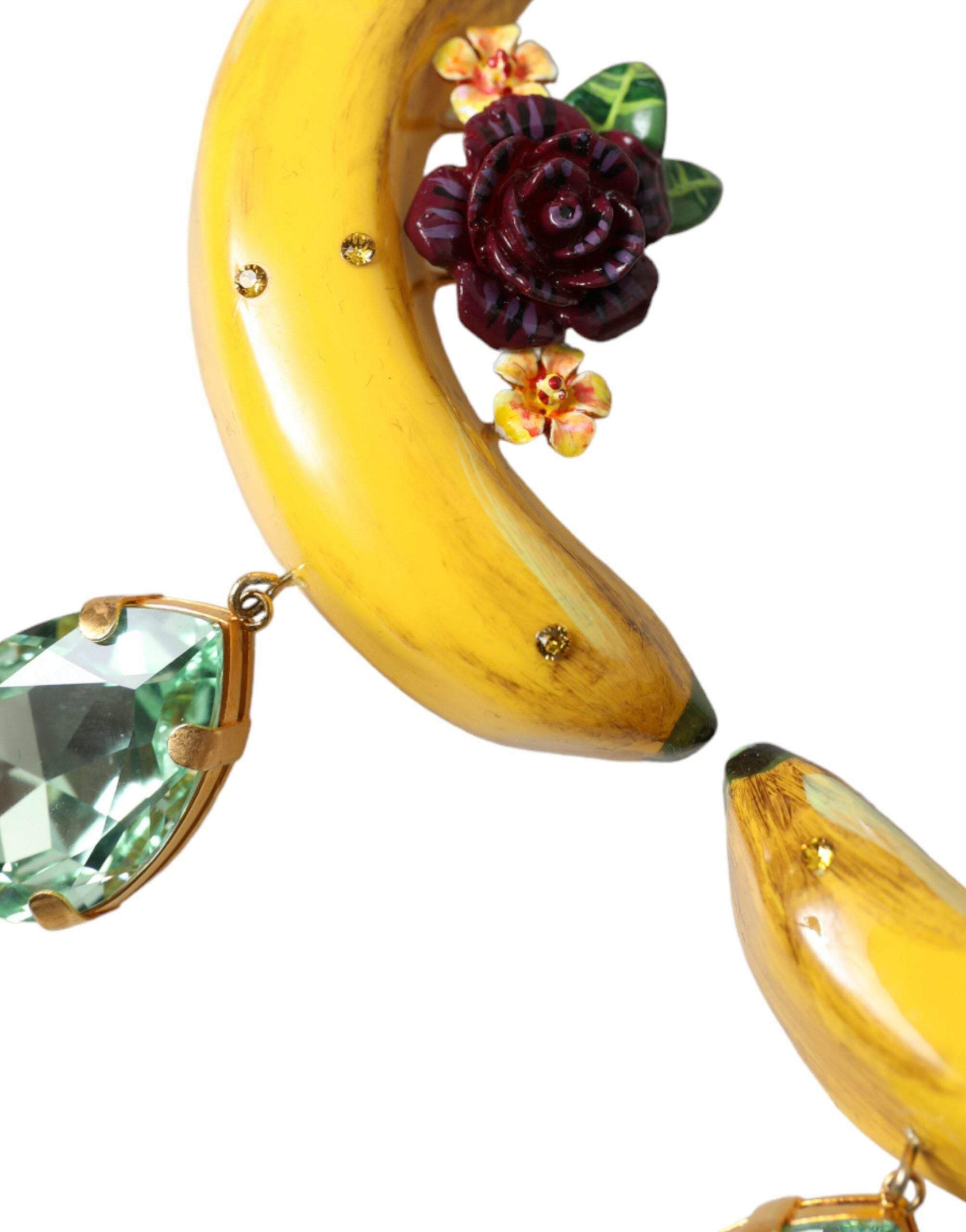Dolce & Gabbana Chic Clip-On Banana Dangle Earrings Glam Steals