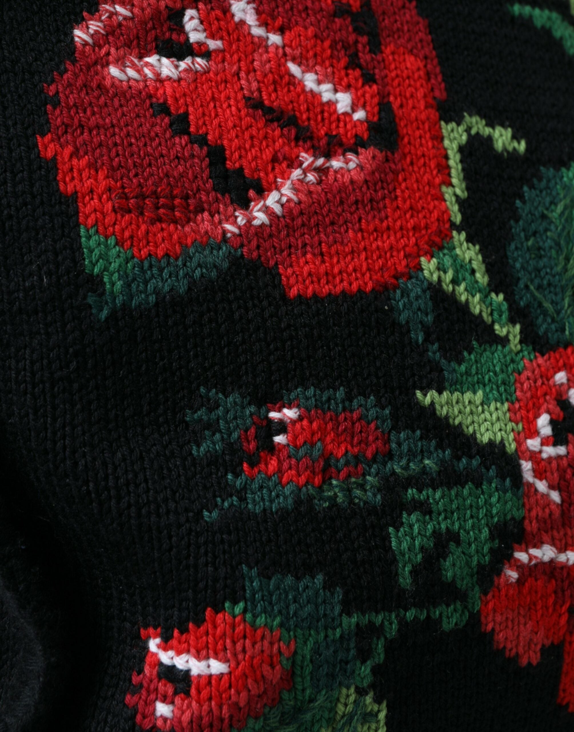 Dolce & Gabbana Chic Embroidered Floral Black Tote Glam Steals