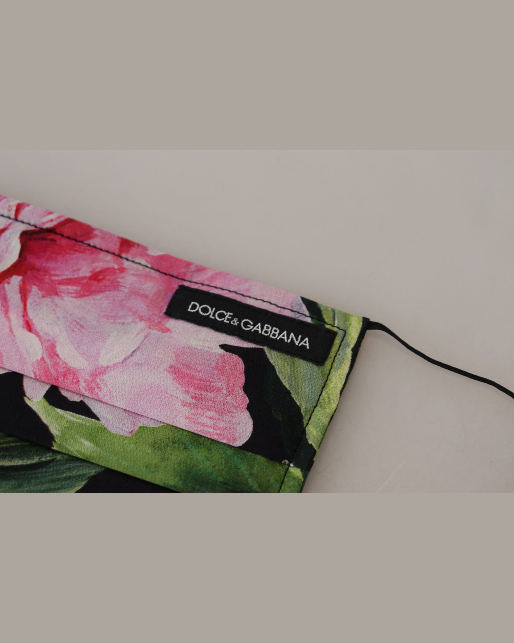Dolce & Gabbana Chic Floral Cotton Face Mask Glam Steals