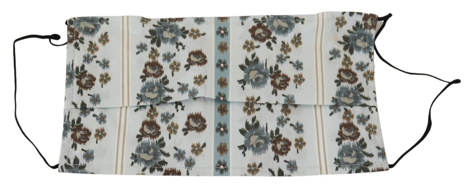 Dolce & Gabbana Chic Floral Pleated Cotton Face White Mask Glam Steals