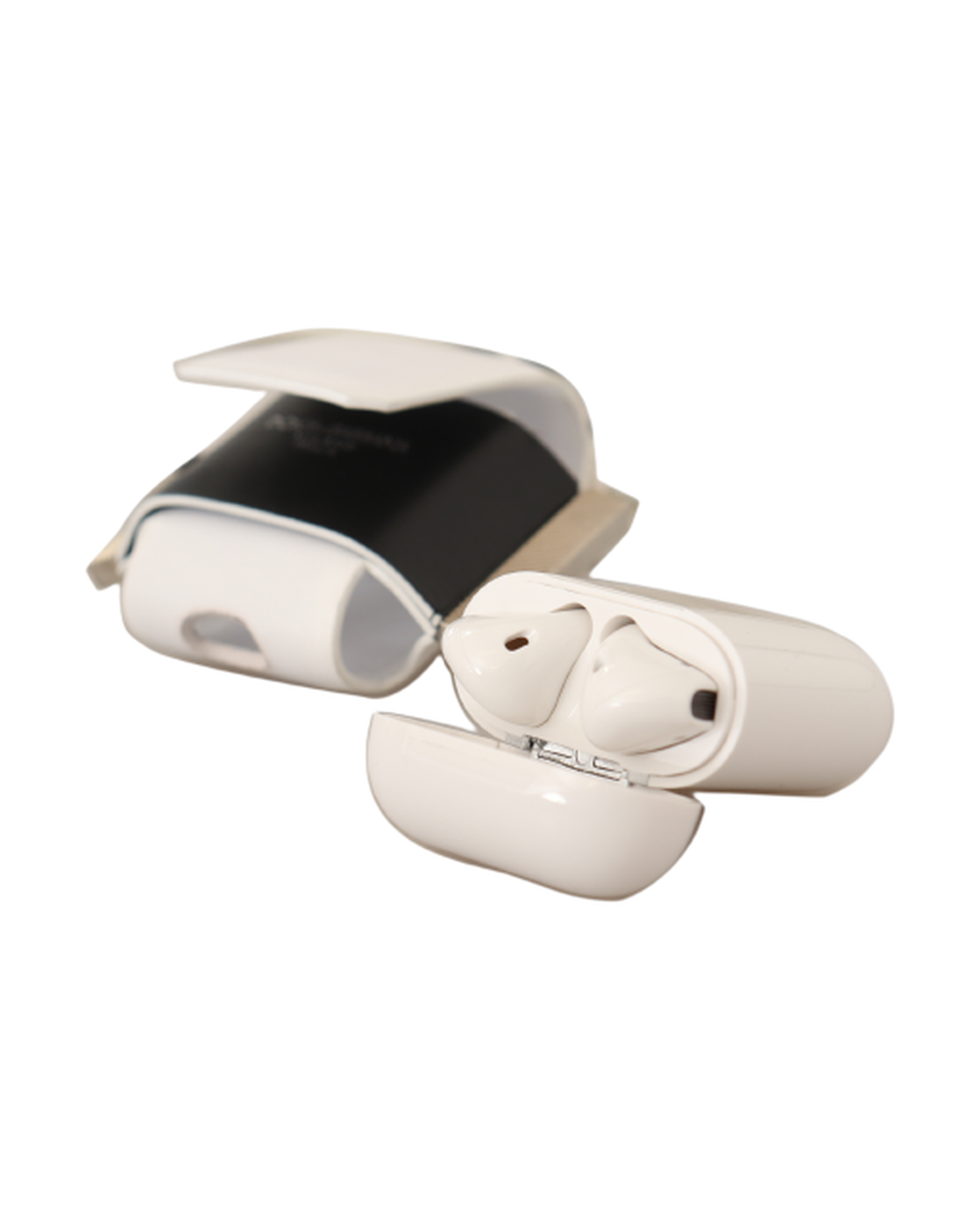 Dolce & Gabbana Chic Leather Airpods Case In Monochrome Glam Steals