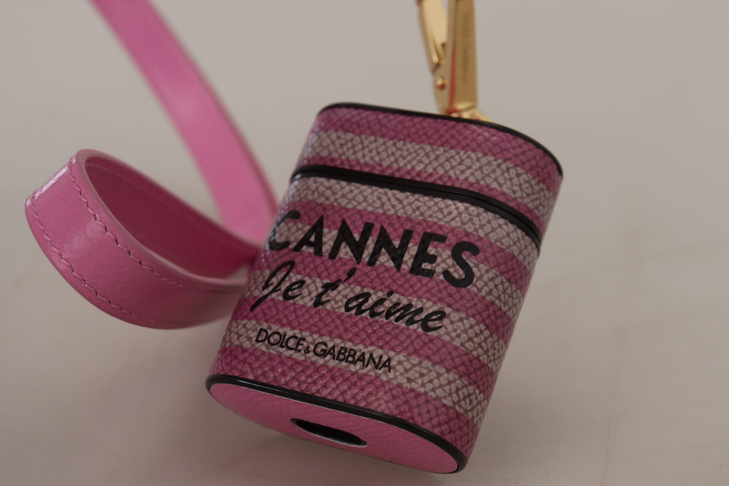 Dolce & Gabbana Chic Leather Airpods Pink Case Glam Steals