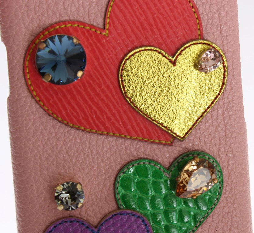 Dolce & Gabbana Chic Leather Crystal Iphone Pink Case Glam Steals