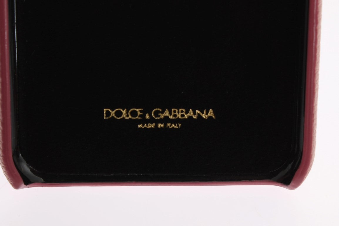 Dolce & Gabbana Chic Leather Crystal Iphone Pink Case Glam Steals