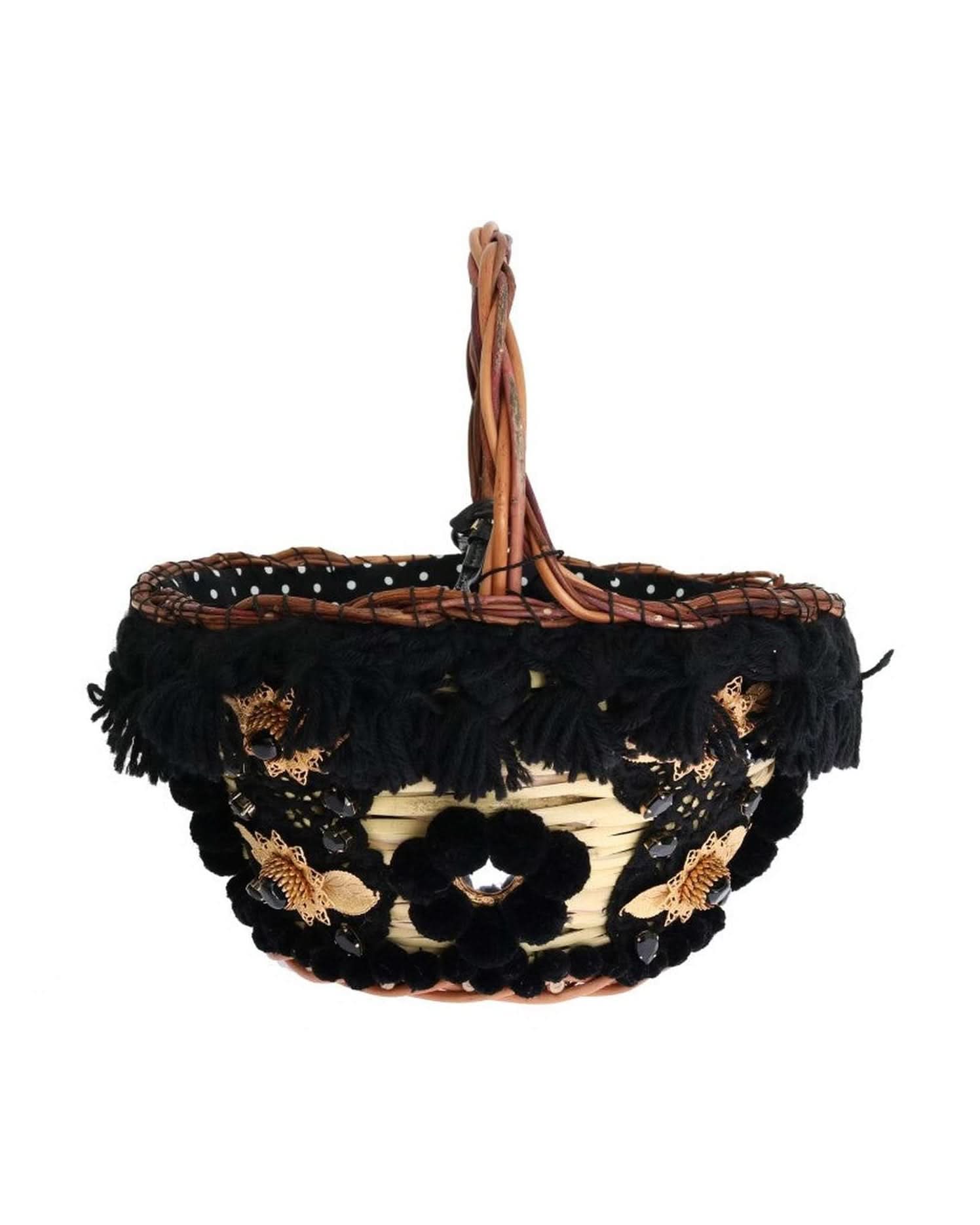 Dolce & Gabbana Beige Chic Straw Snakeskin Bucket Bag Tote Bags