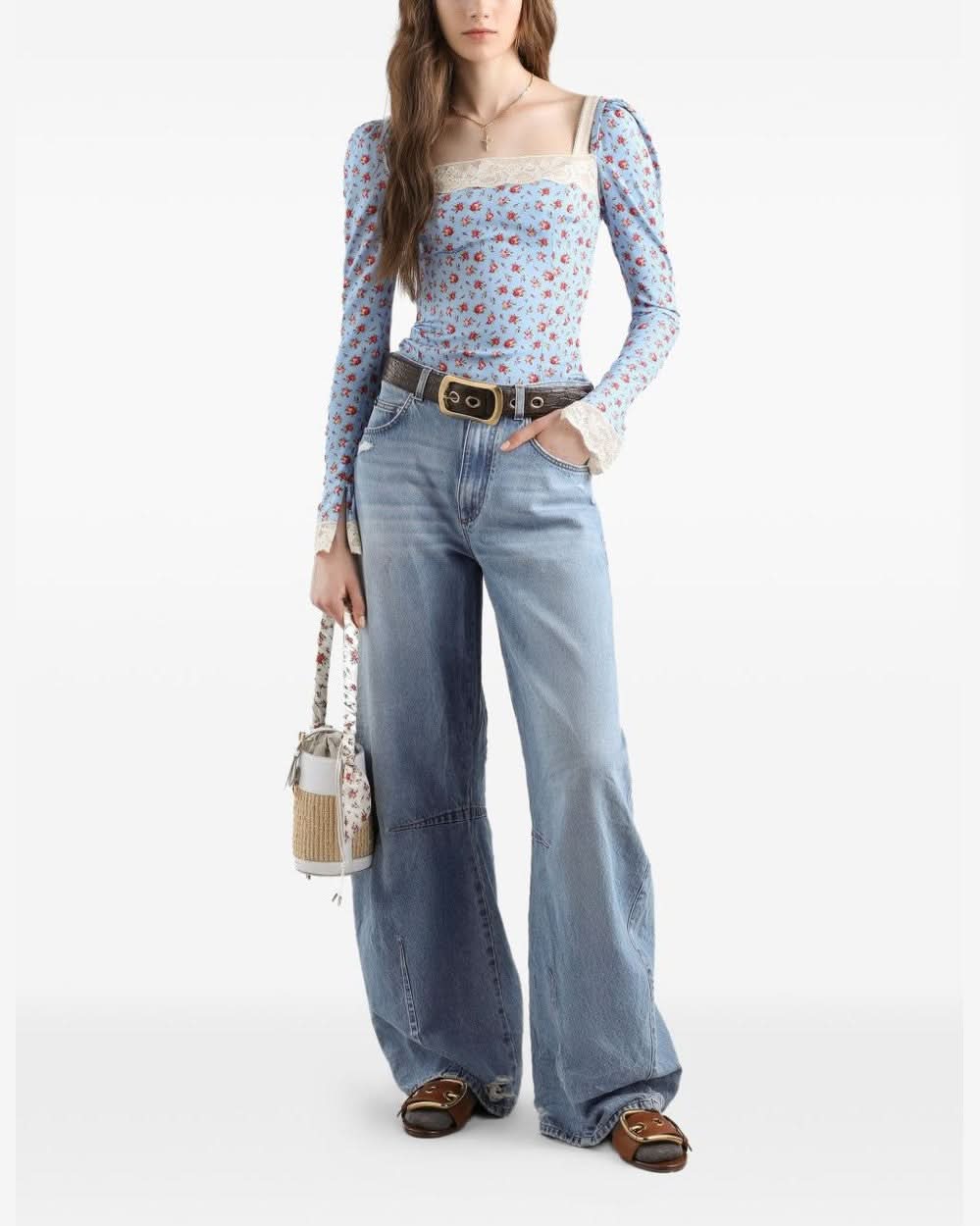 Dolce & Gabbana Clear Blue Jeans Glam Steals