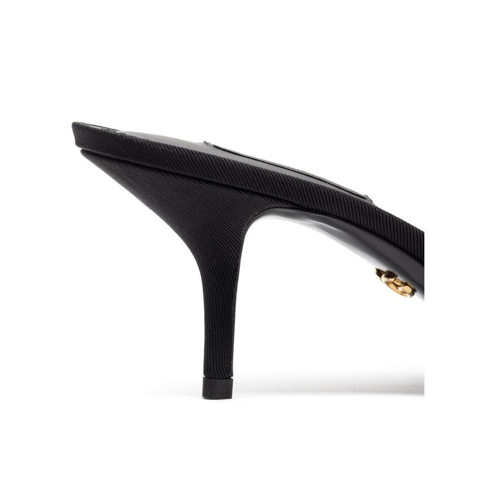 Dolce & Gabbana Cotton Black Sandal Glam Steals