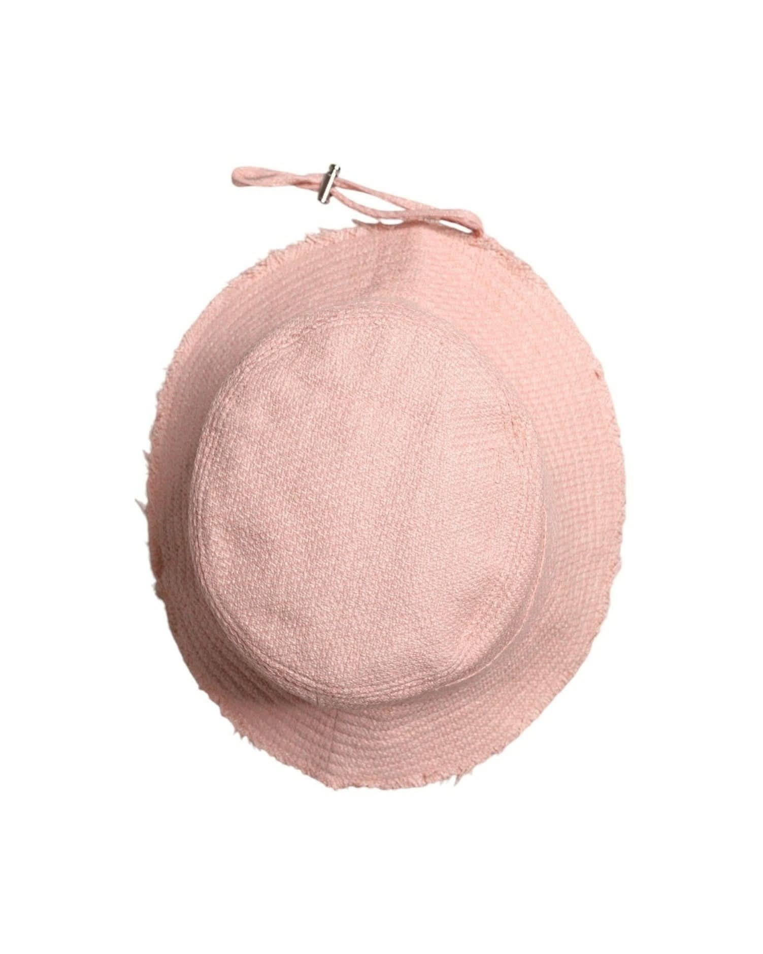 Dolce & Gabbana Pink Cotton Wide Brim Bucket Hat Hats