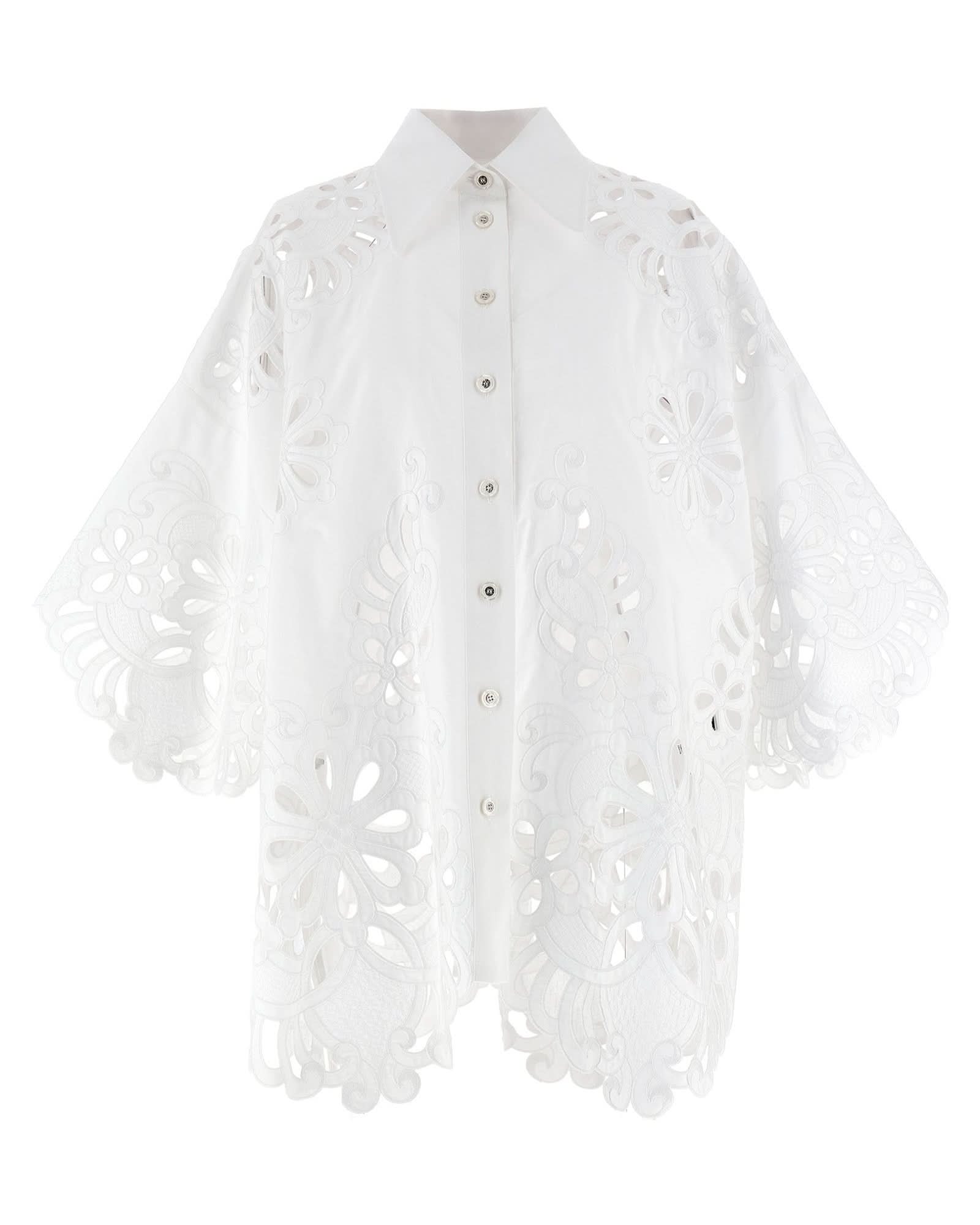 Dolce & Gabbana Cut Out Embroidery Shirt Glam Steals