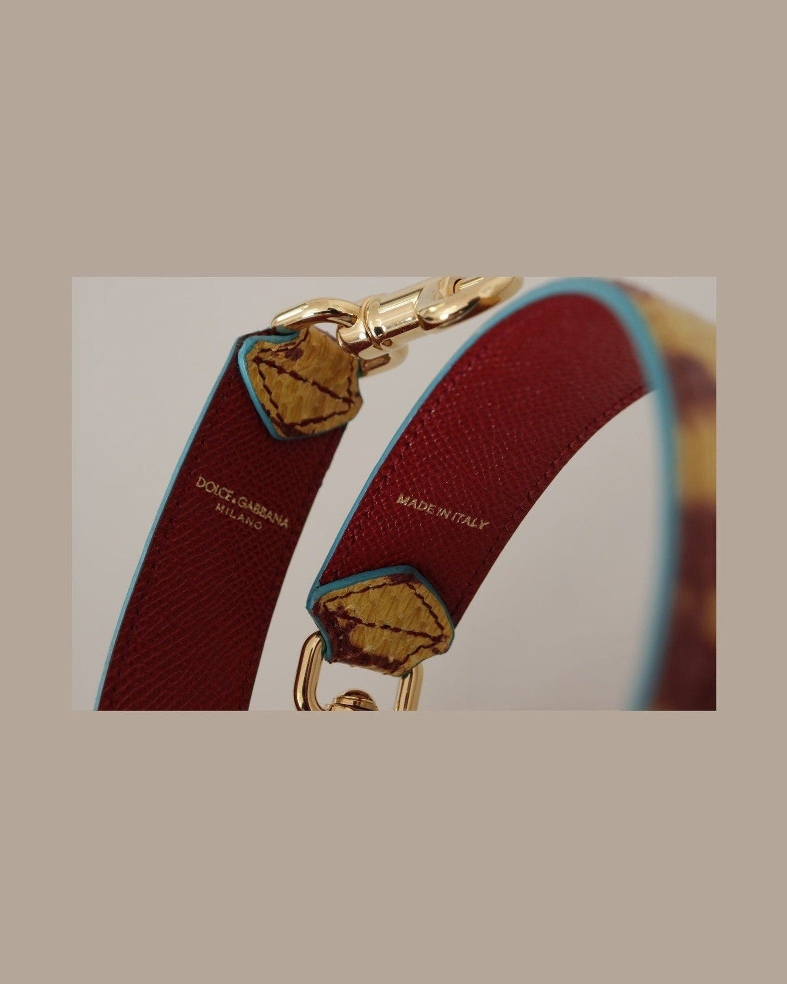 Dolce & Gabbana Elegant Ayers Leather Bag Strap Glam Steals