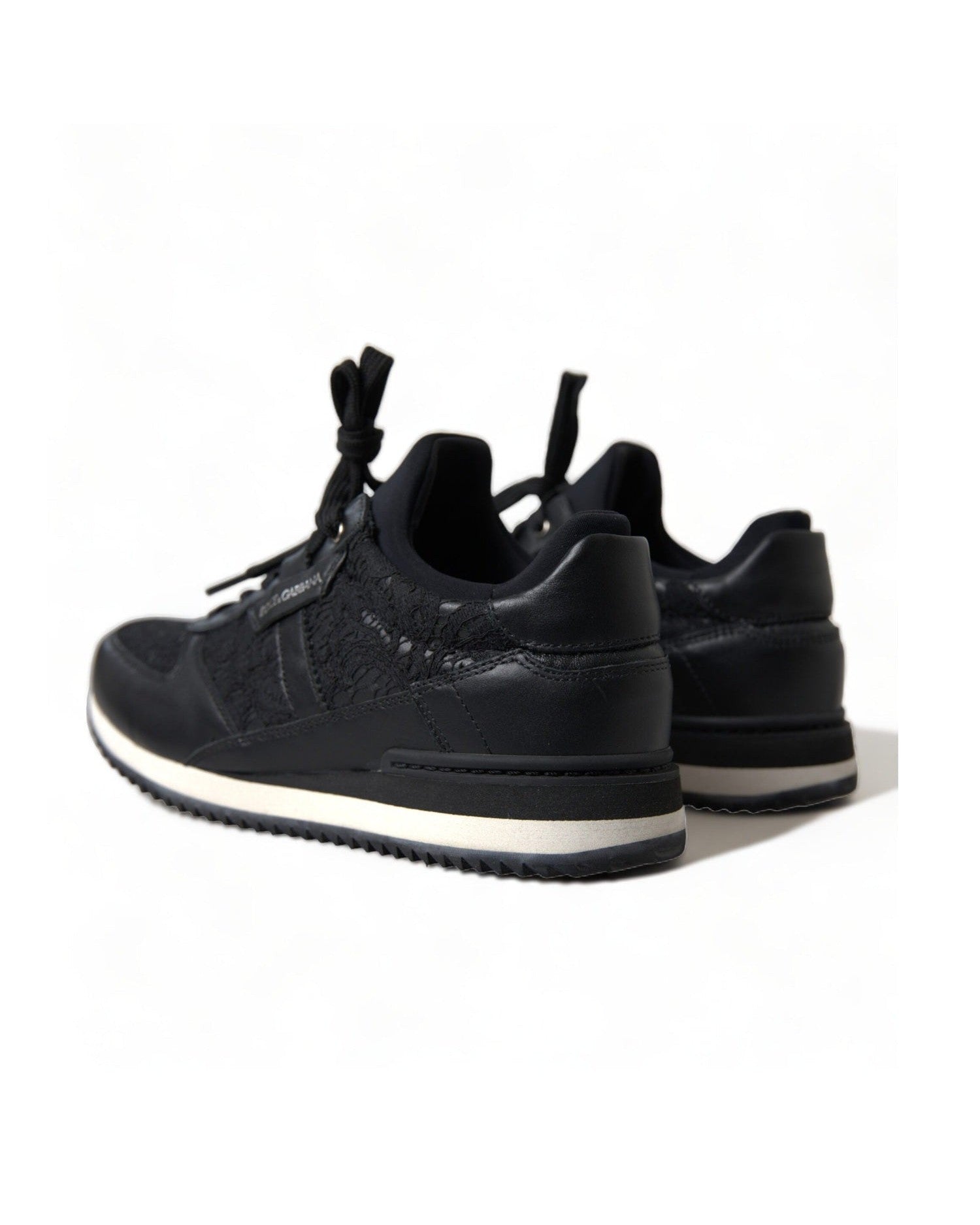 Dolce & Gabbana Elegant Classic Black Sneakers Glam Steals