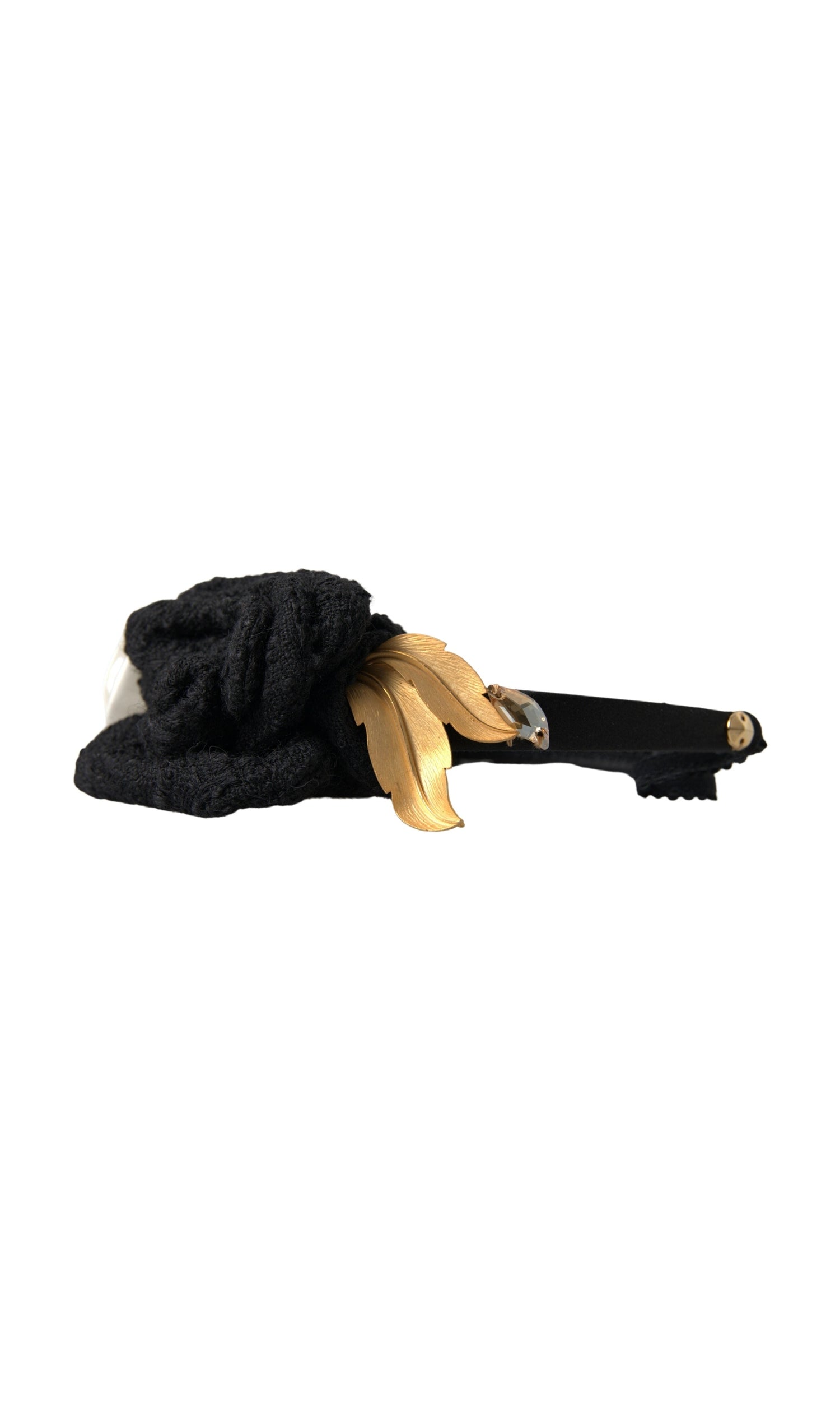 Dolce & Gabbana Elegant Crystal-Embellished Silk Diadem Glam Steals