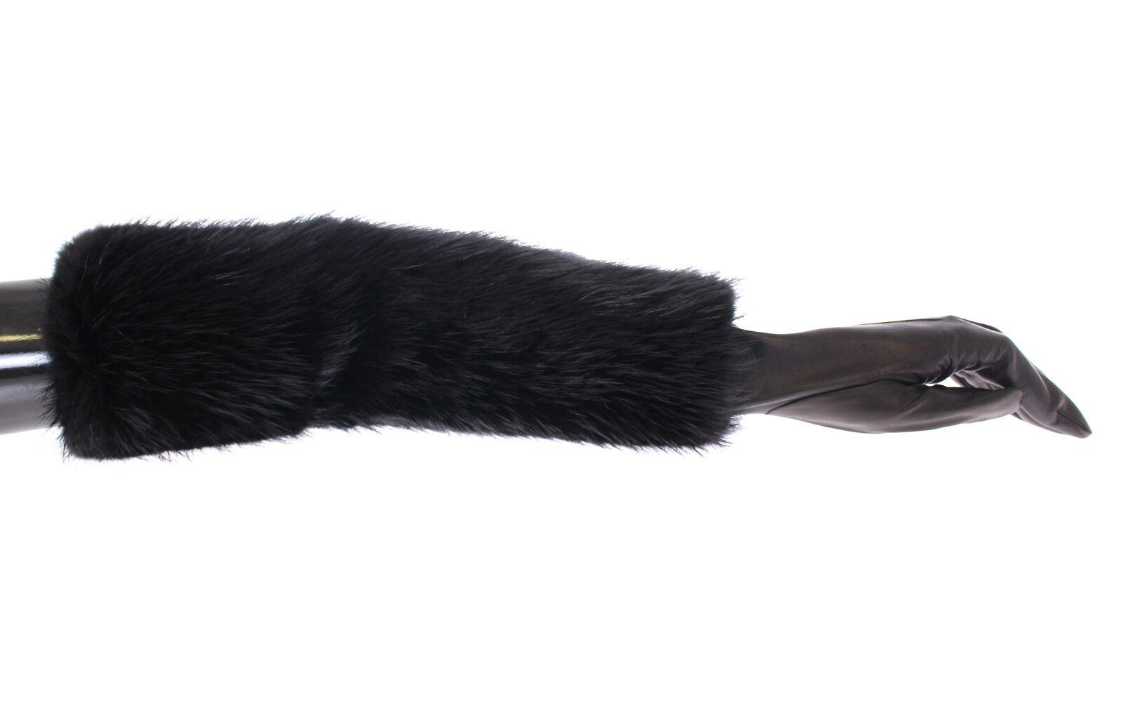 Dolce & Gabbana Elegant Elbow-Length Beaver Fur Gloves Glam Steals