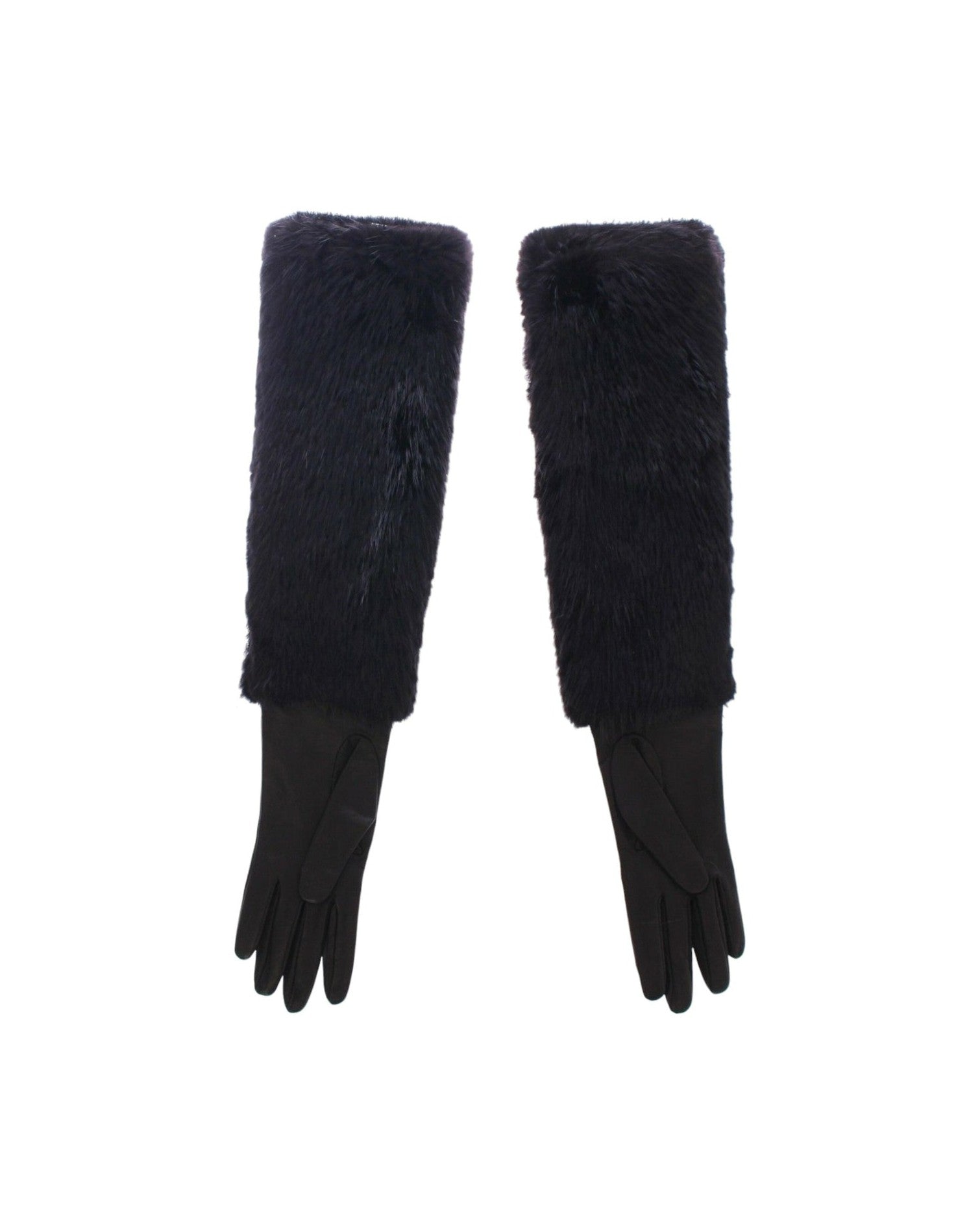 Dolce & Gabbana Elegant Elbow Length Leather Gloves Glam Steals