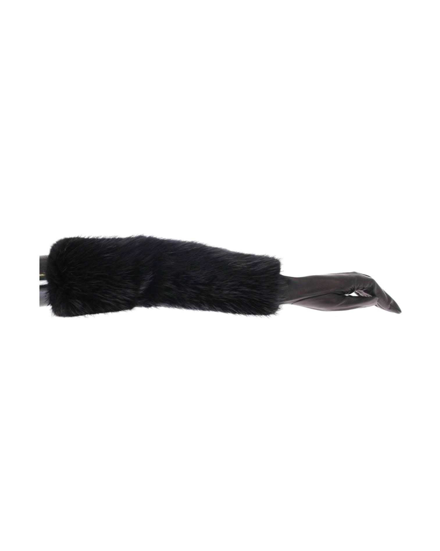 Dolce & Gabbana Elegant Elbow Length Leather Gloves Gloves & Mittens