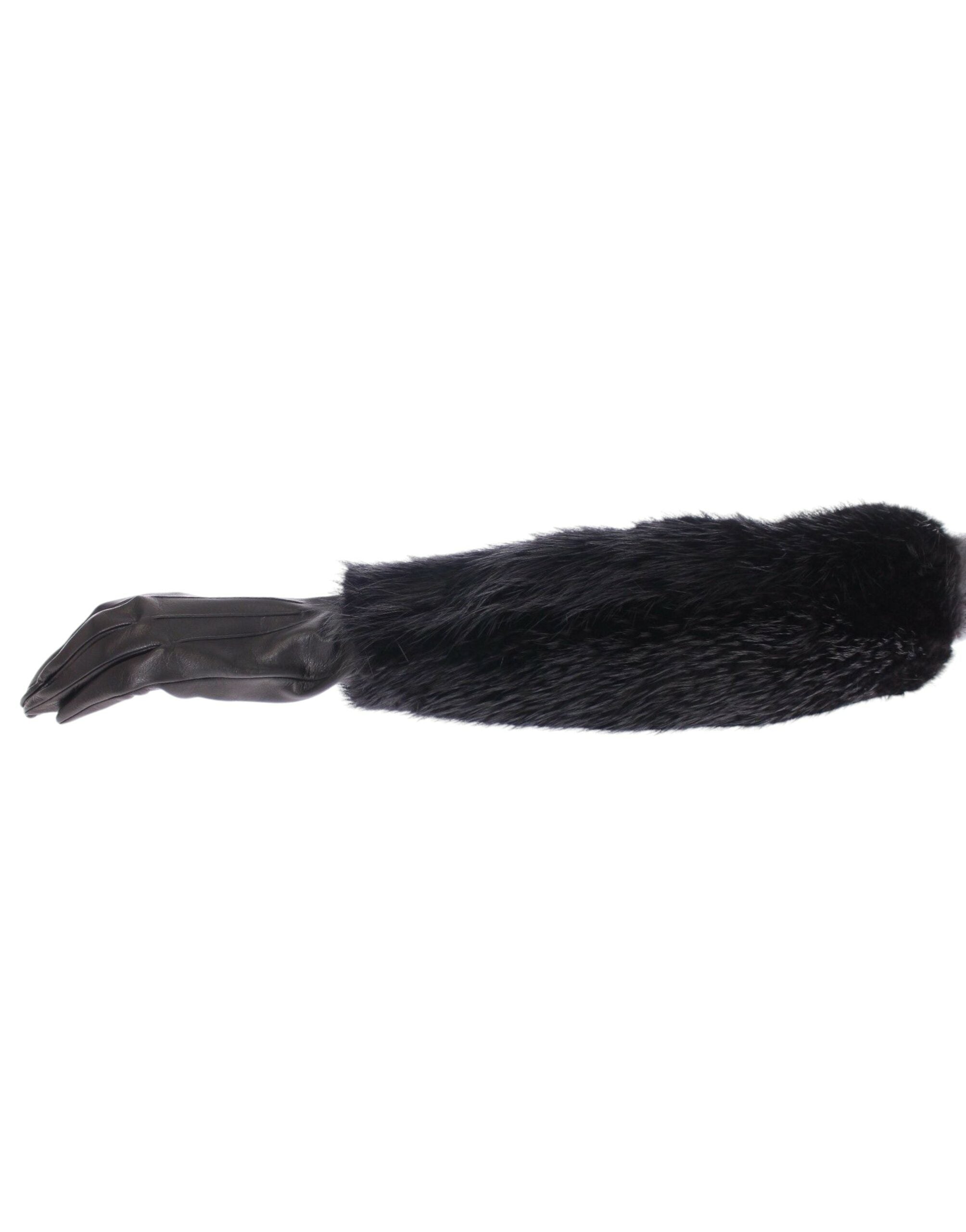 Dolce & Gabbana Elegant Elbow Length Leather Gloves Glam Steals