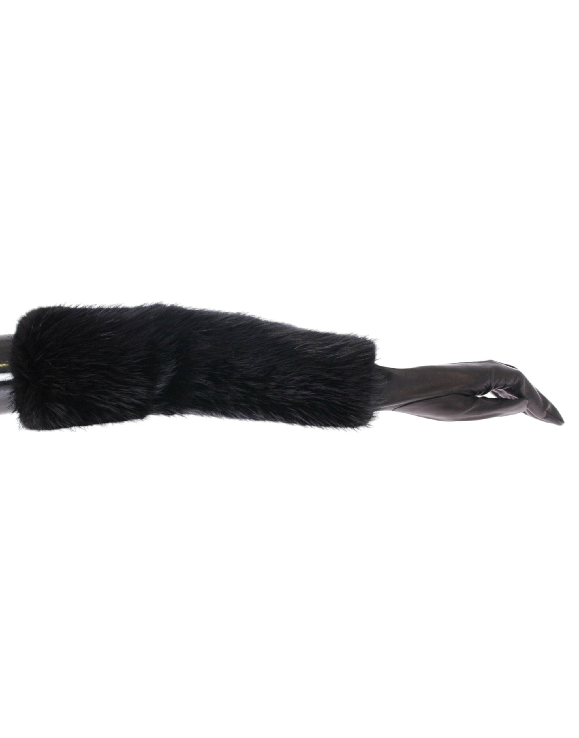 Dolce & Gabbana Elegant Elbow Length Leather Gloves Glam Steals