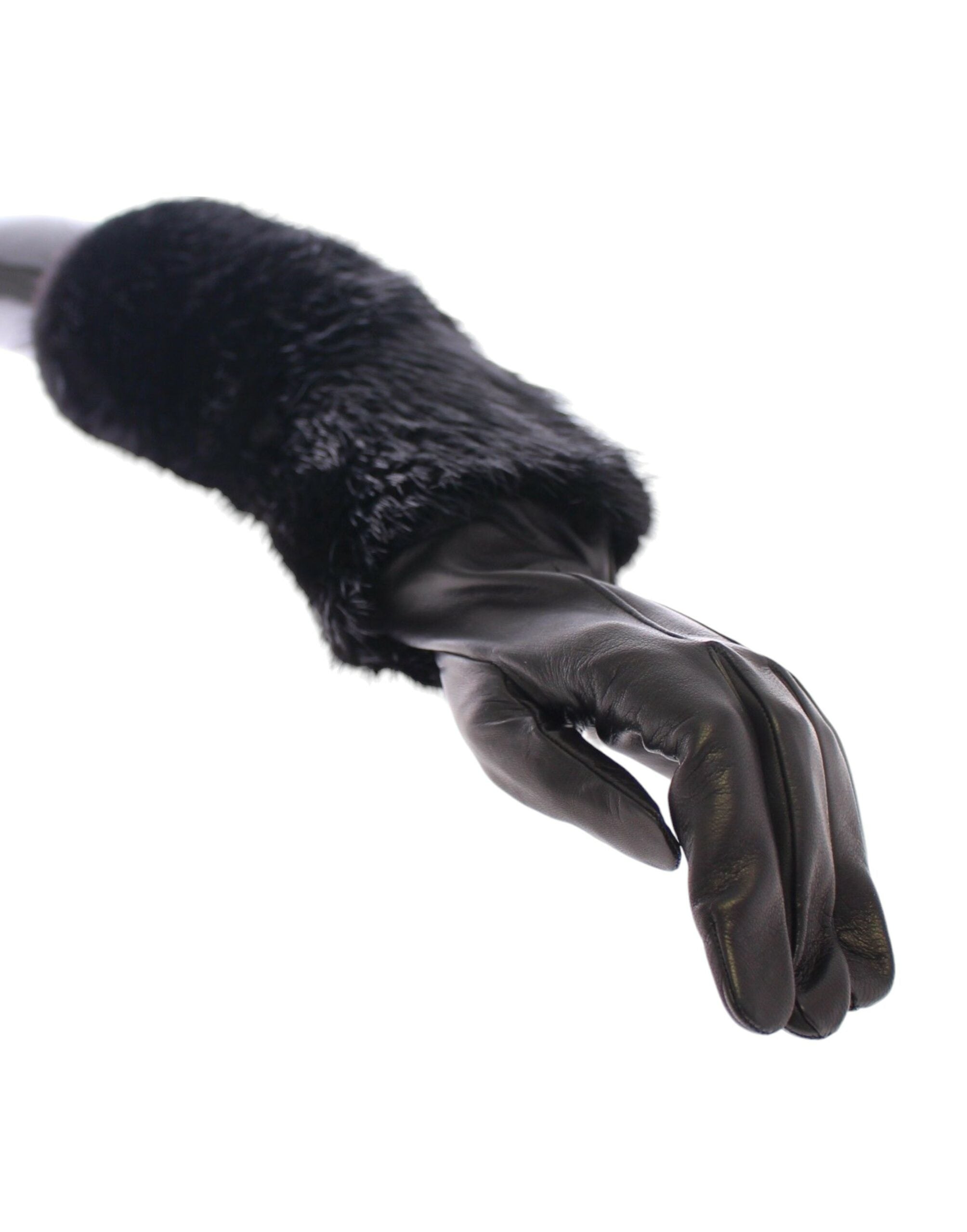 Dolce & Gabbana Elegant Elbow Length Leather Gloves Glam Steals
