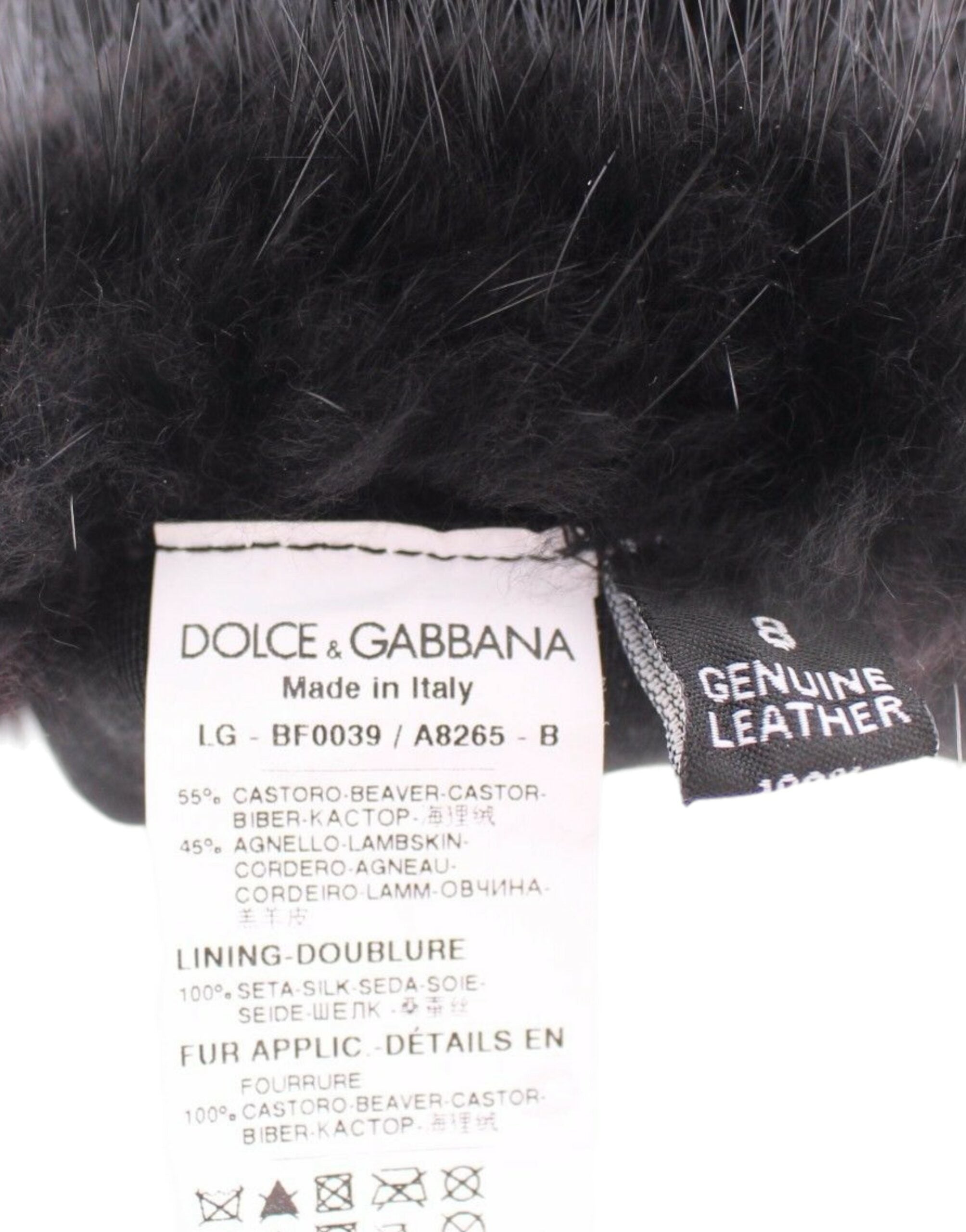 Dolce & Gabbana Elegant Elbow Length Leather Gloves Glam Steals