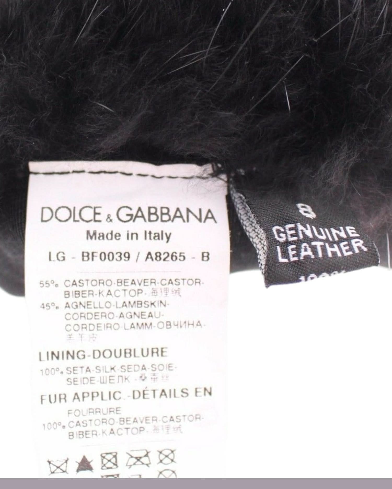 Dolce & Gabbana Elegant Elbow Length Leather Gloves Gloves & Mittens