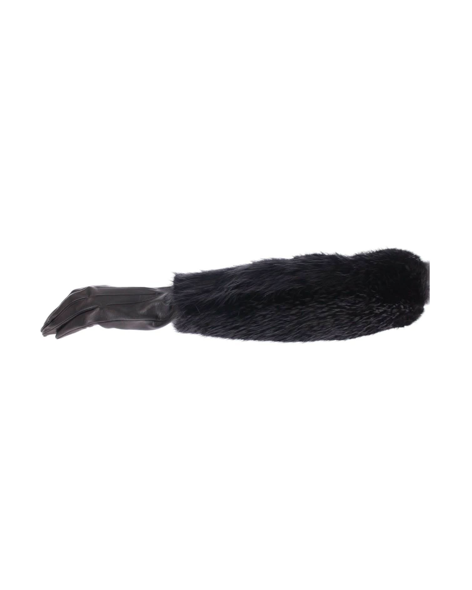 Dolce & Gabbana Elegant Elbow Length Leather Gloves Gloves & Mittens