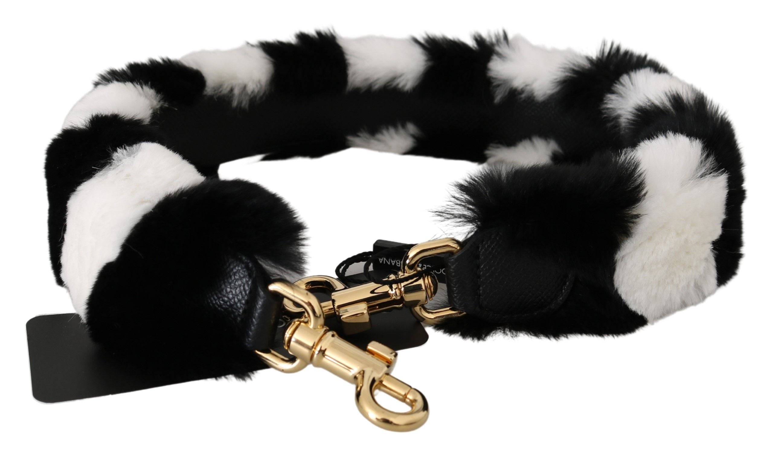Dolce & Gabbana Elegant Fur Shoulder Strap Accessory Glam Steals